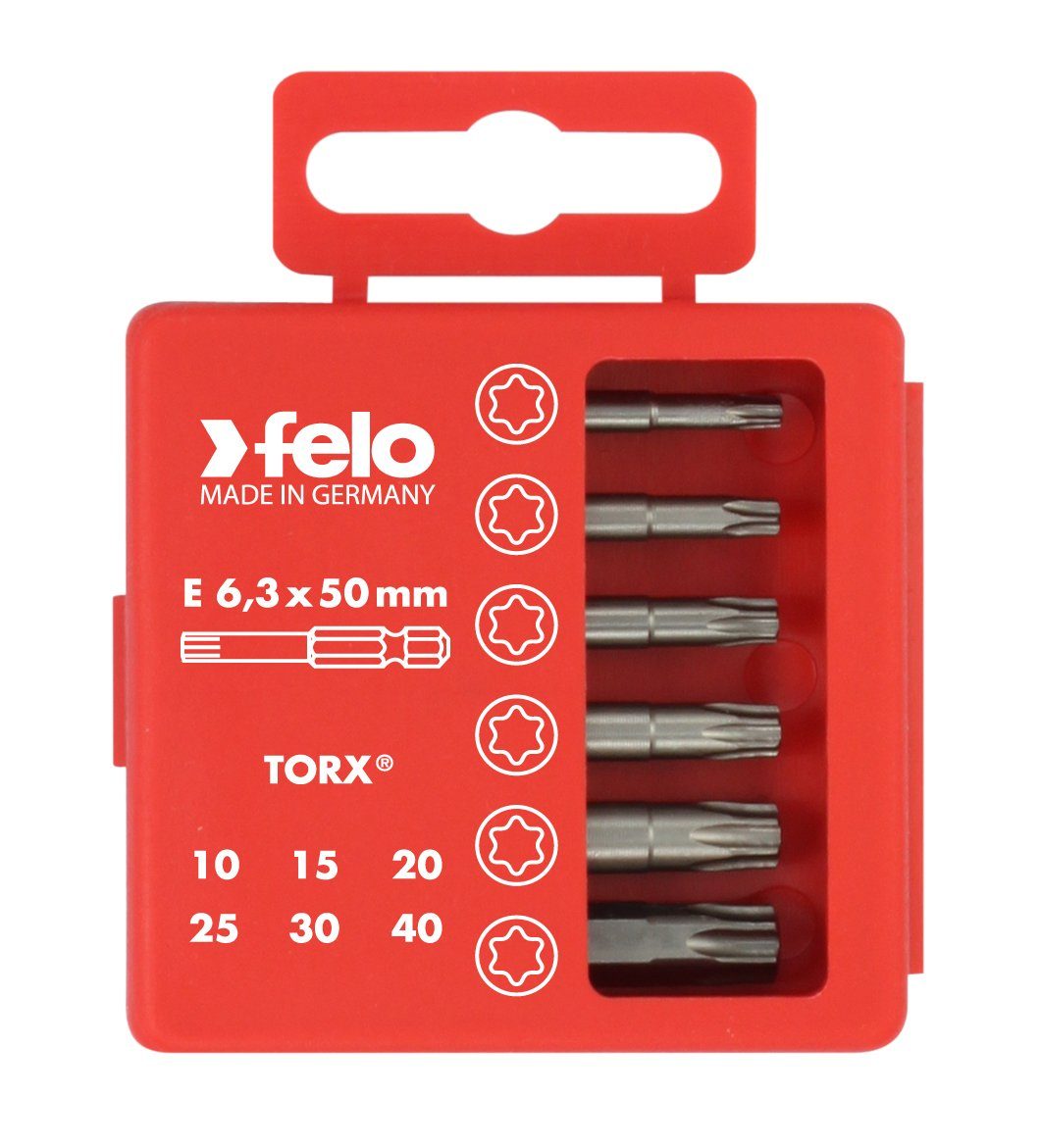 Felo Torx-Bit Felo Profi Bitbox 50 mm, 6-tlg Tx