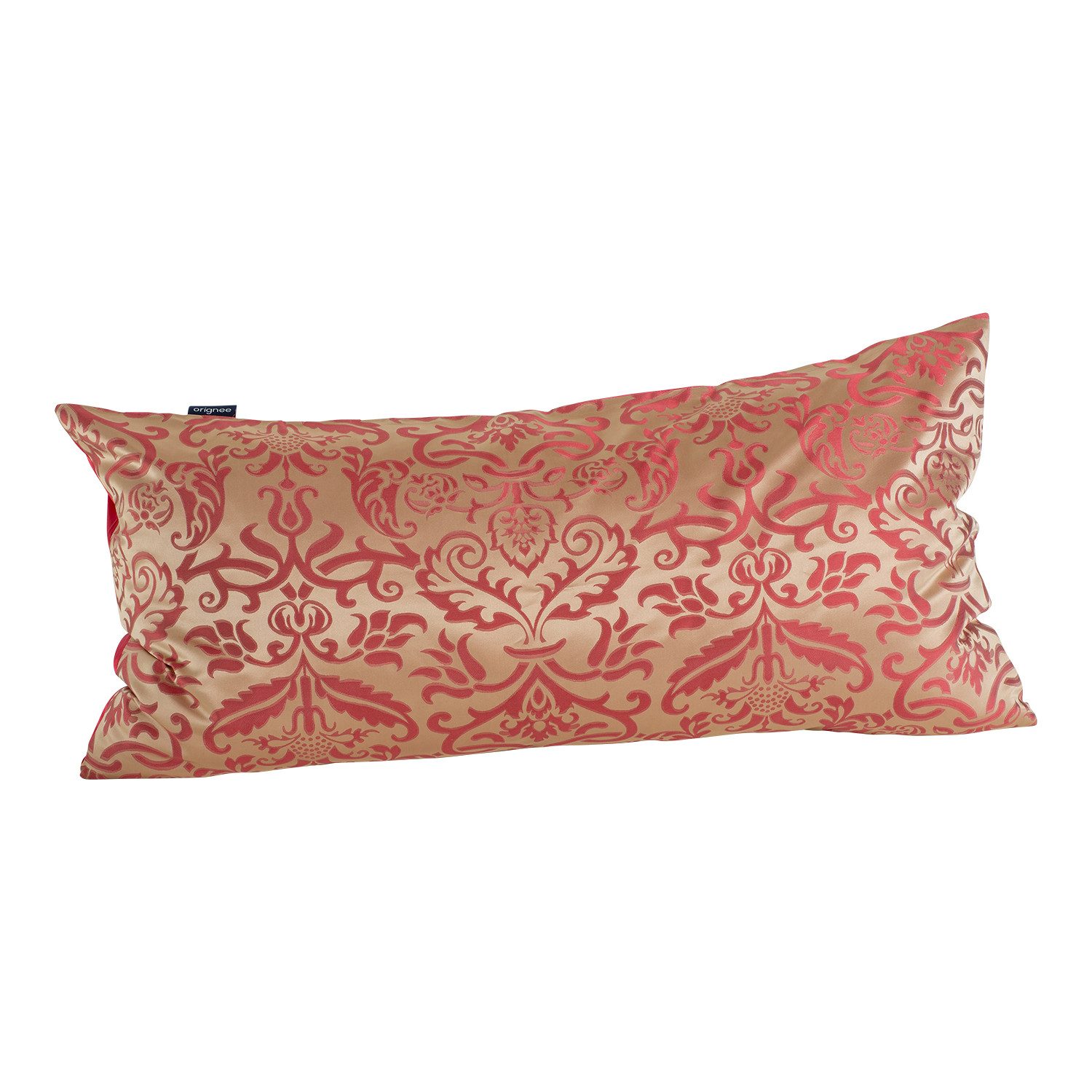 orignee Kissenbezug Seidenjacquard Kissenbezug aus Maulbeerseide, Gold Mystery & Red, (1 Stück), 100% Seide hypoallergen und schlaffördernd