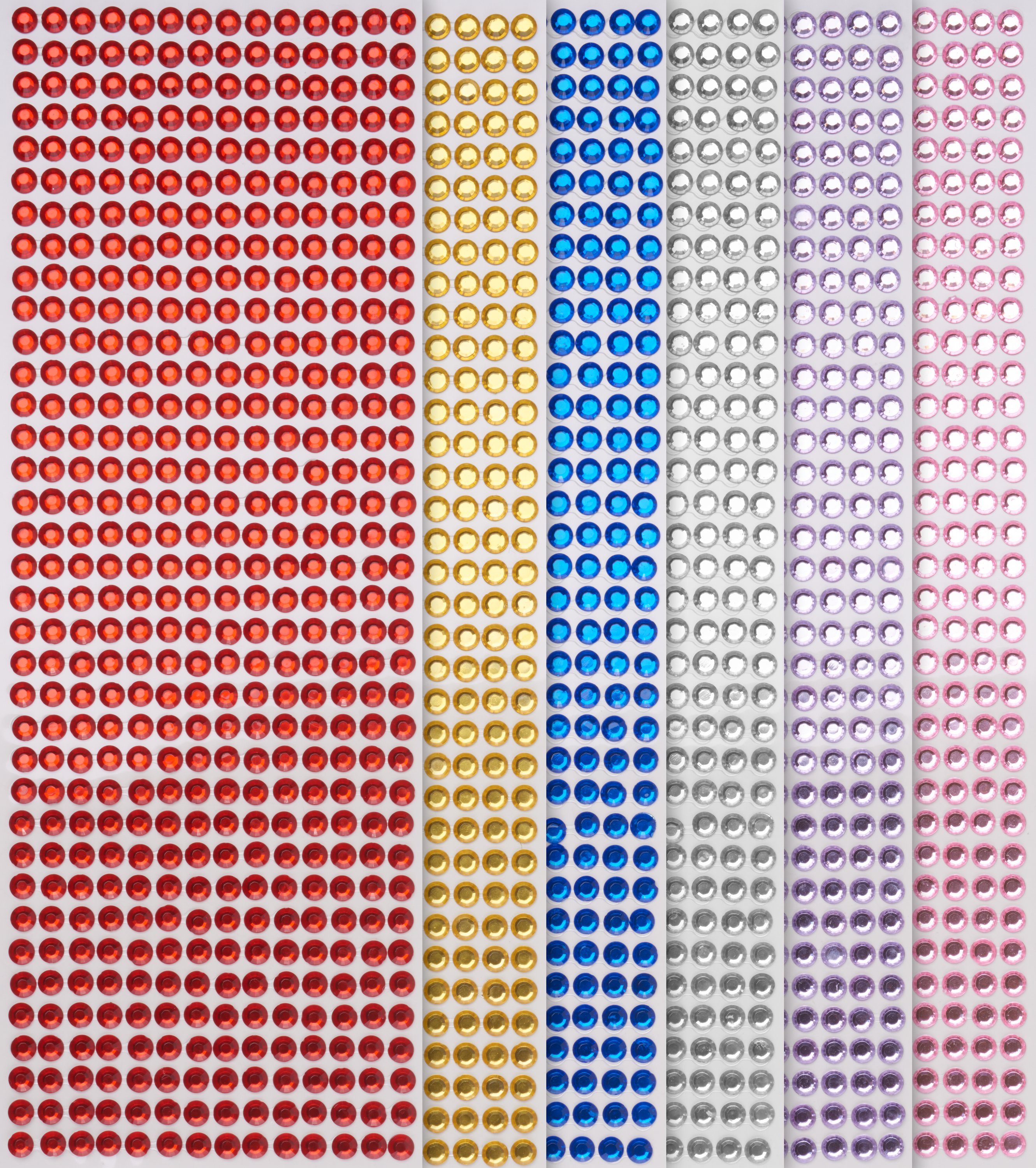 VBS XXL Schmuckset Schmucksteine selbstklebend, 3000 Stück