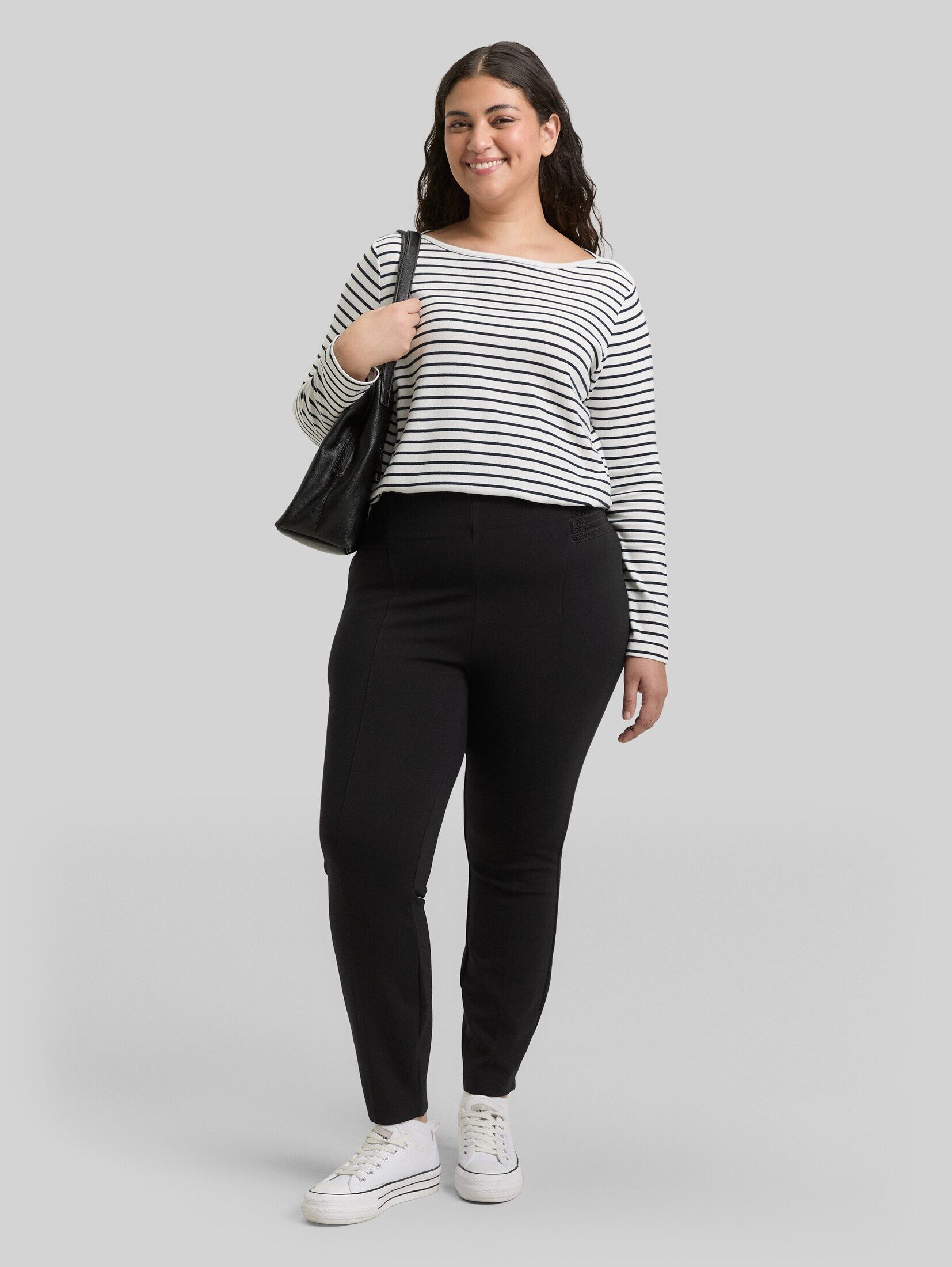TOM TAILOR PLUS 7/8-Hose Hosen & Chino Plus Size - Treggings Hose mit elastischem Bund