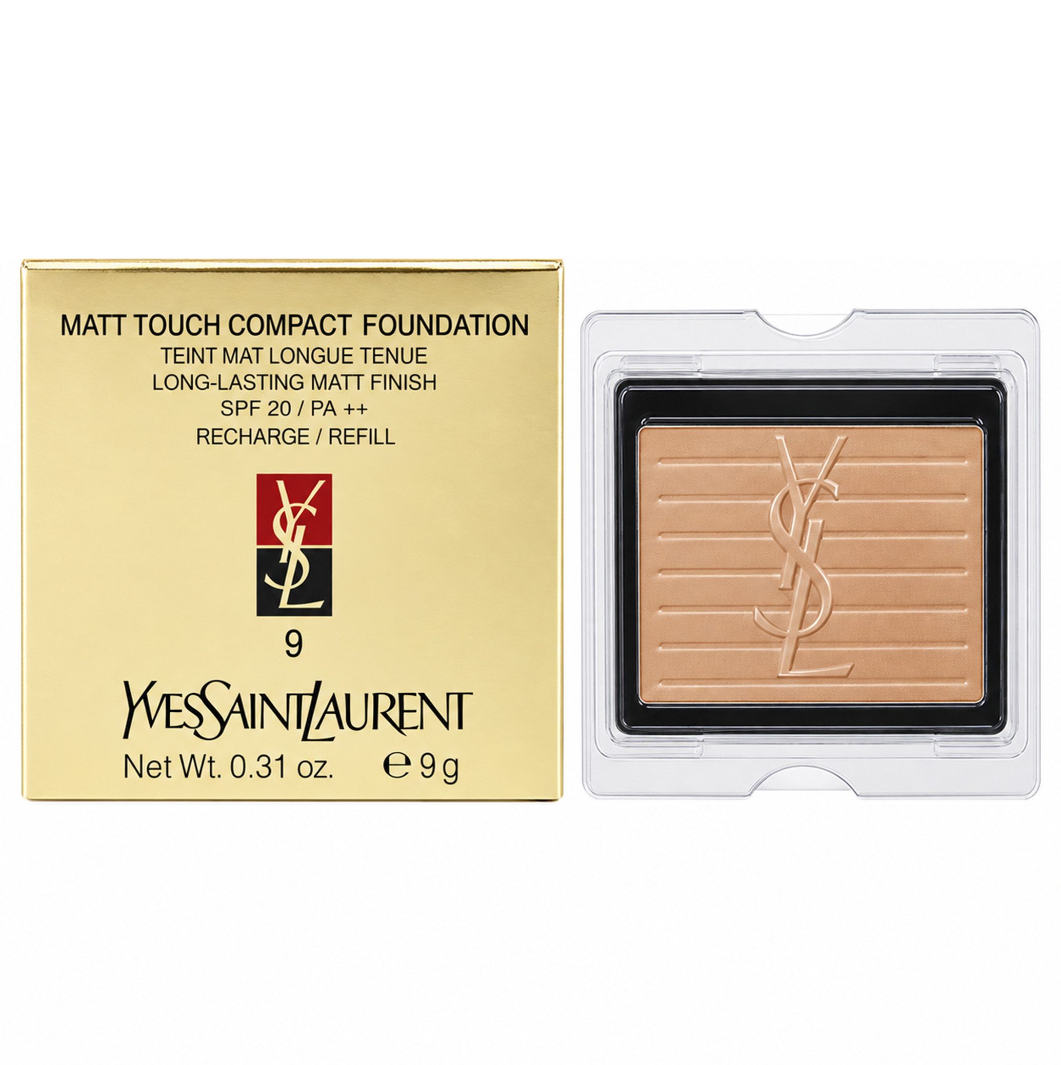 YVES SAINT LAURENT Foundation Yves Saint Laurent Matt Touch Compact Foundation SPF20 Refill 9