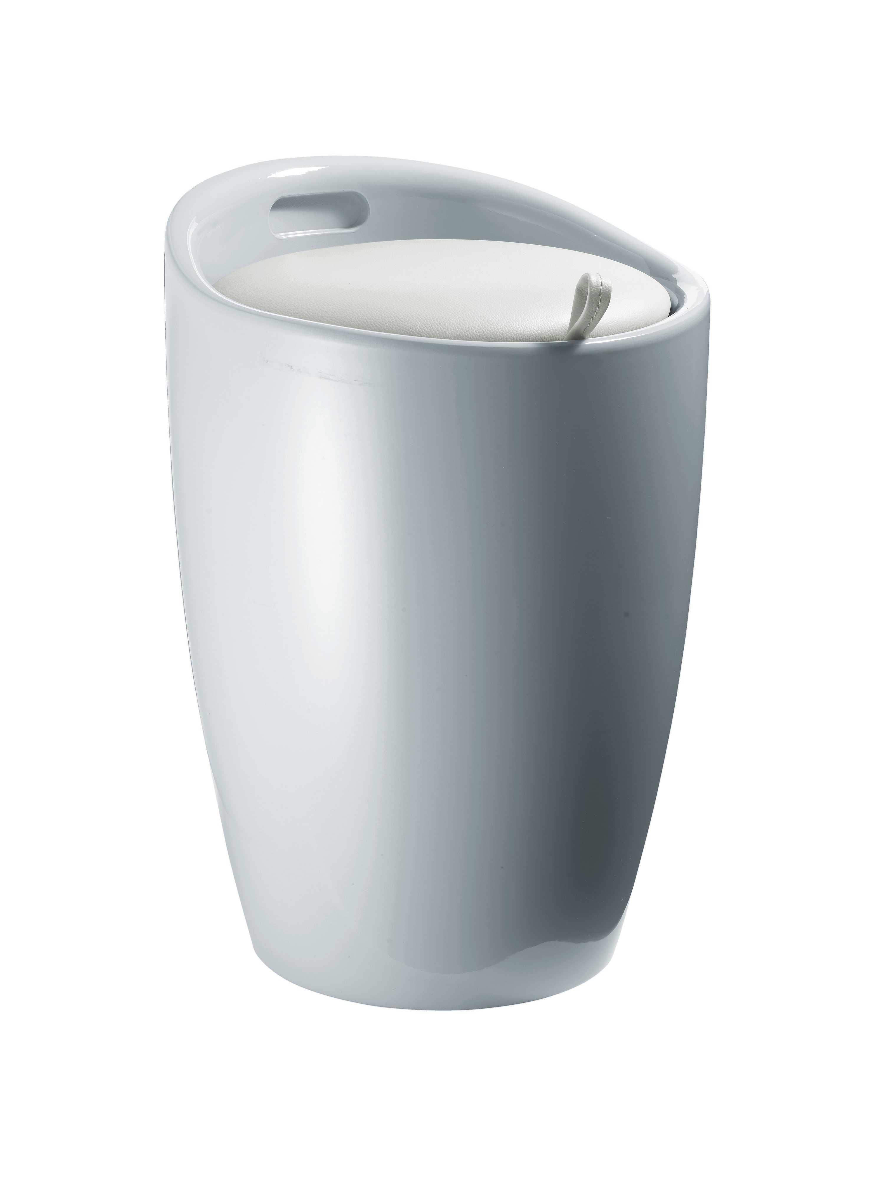 Hocker mit integriertem Wäschesammler Hocker mit integriertem Wäschesammler