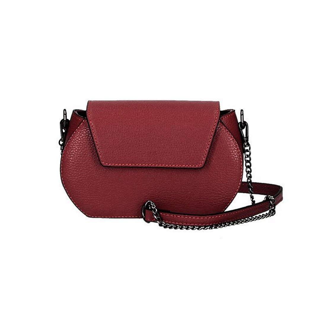 ITALYSHOP24 Schultertasche Made in Italy Damen Leder Tasche CrossOver, tragbar