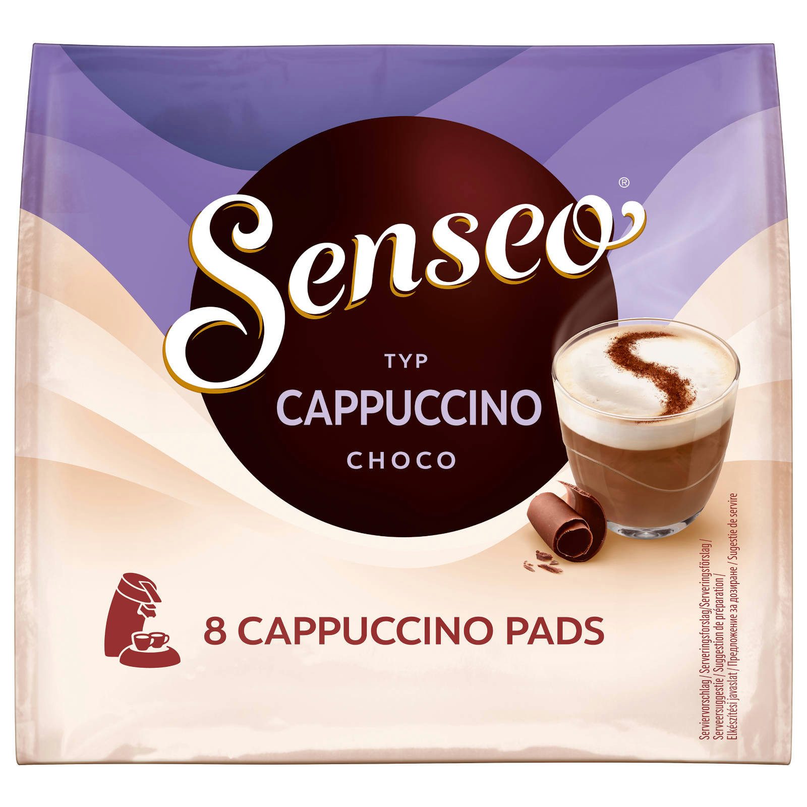 Senseo Kaffee Pads Creamy Collection Milk Range Vielfaltspaket 5 Sorten 80 Getränke, (Packung, 10er Pack)