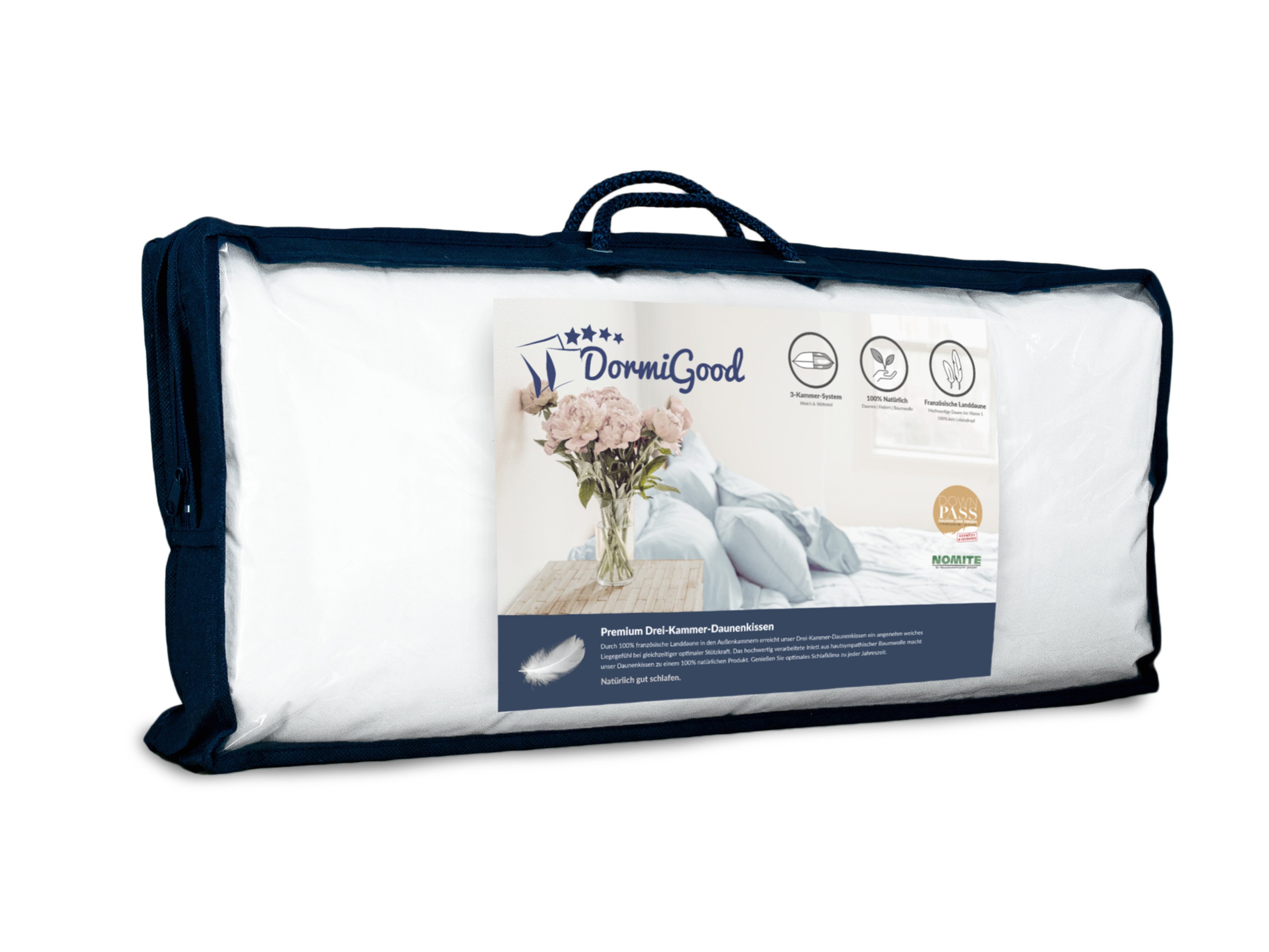 DormiGood Daunenkissen 2er Set Premium 3-Kammern günstig online kaufen
