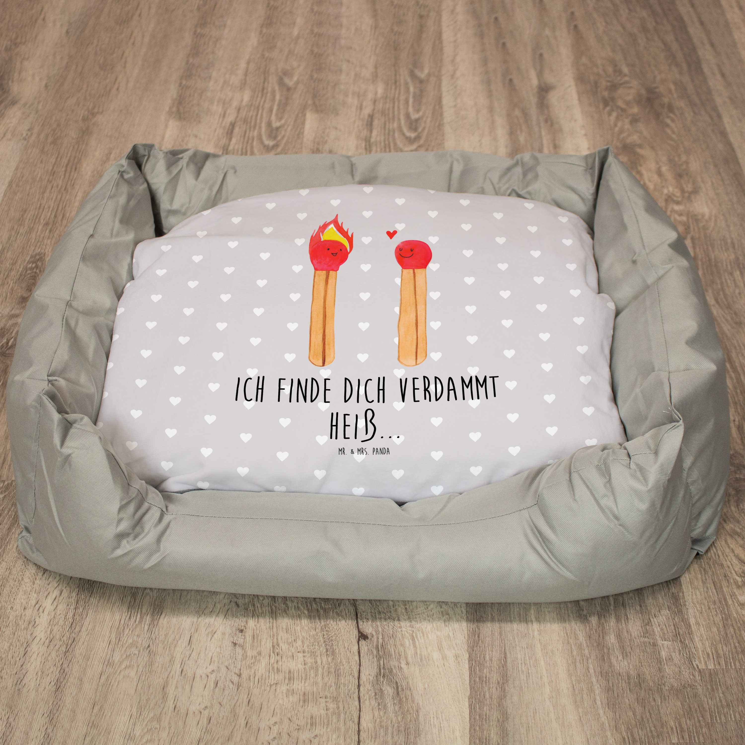 Mr. & Mrs. Panda Tierbett Streichhölzer, Katzenbett, Grau Pastell, Freundin, Katzenkorb, Katzen, Streichhölzer Kuschelbett Katzensofa