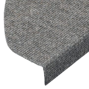 Stufenmatte Stufenmatten Selbstklebend 15 Stk. 65x22,5x3,5 cm Grau, vidaXL, Rechteckig