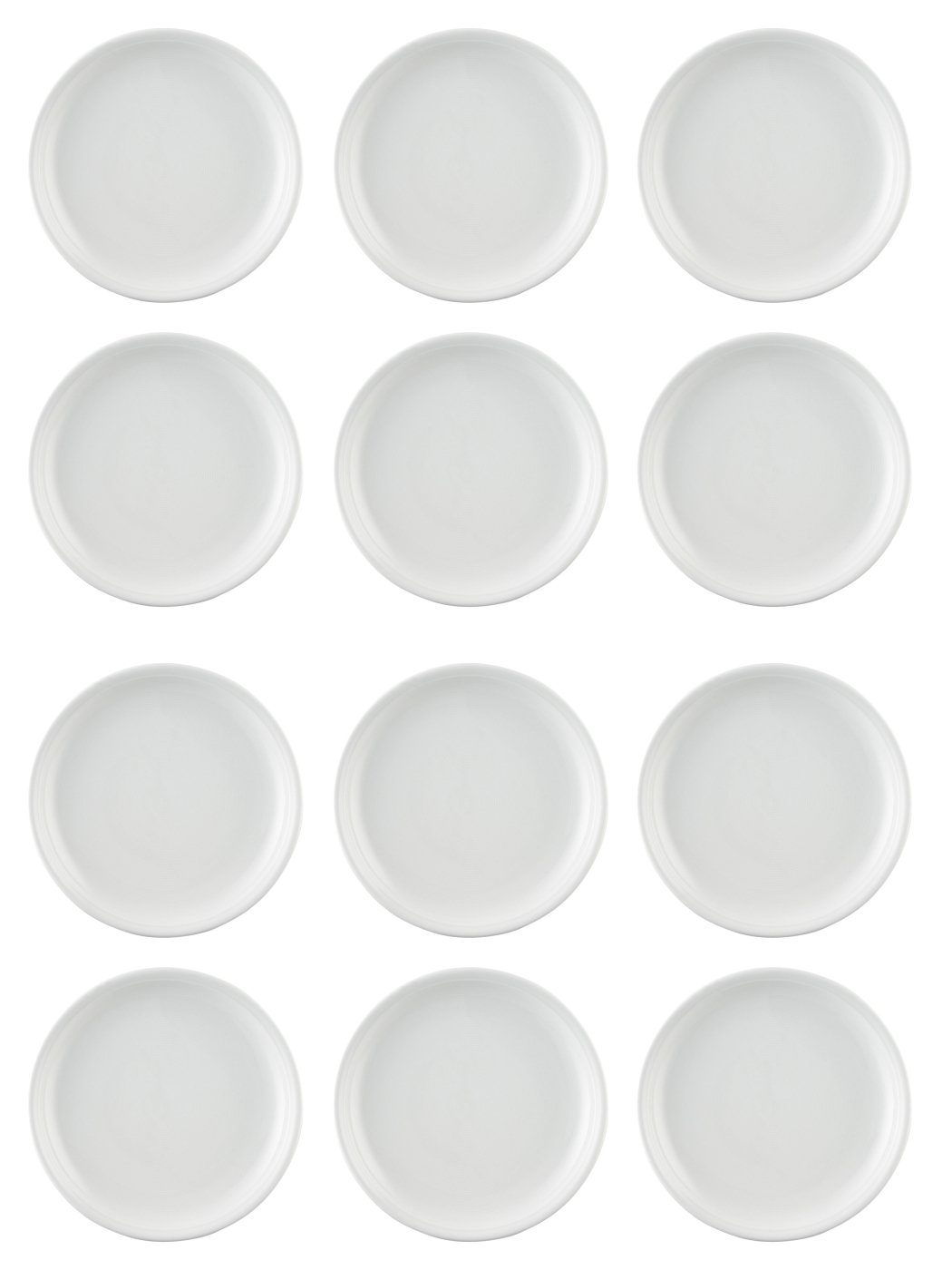 Thomas Porzellan Speiseteller Speiseteller 26 cm - TREND Weiß - 12 Stück, (12 St), Porzellan, spülmaschinenfest und mikrowellengeeignet