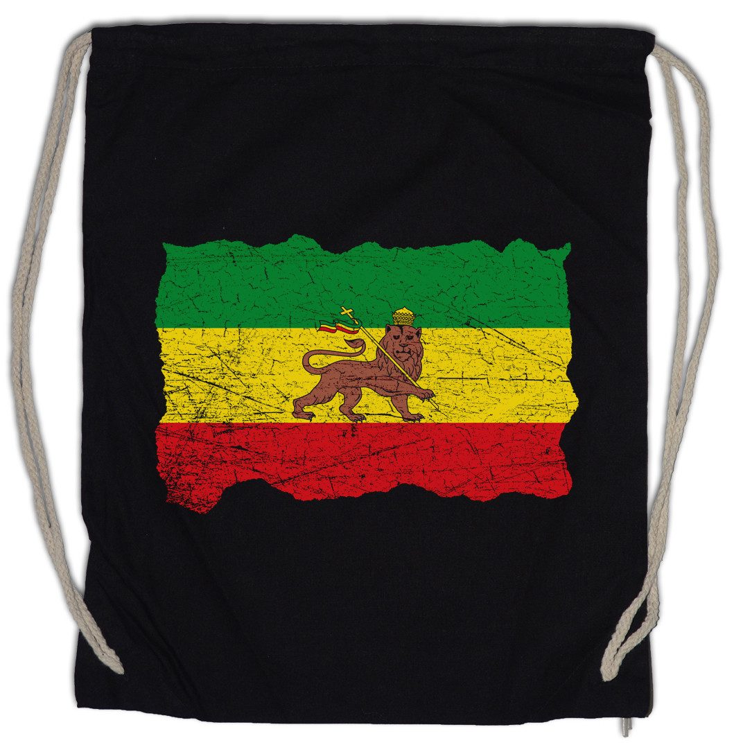 Urban Backwoods Turnbeutel Ethiopia Babylon Flag Turnbeutel Zion Reggae Jah Babylon Musik Irie (1-tlg), Ska Jamaica Jamaika