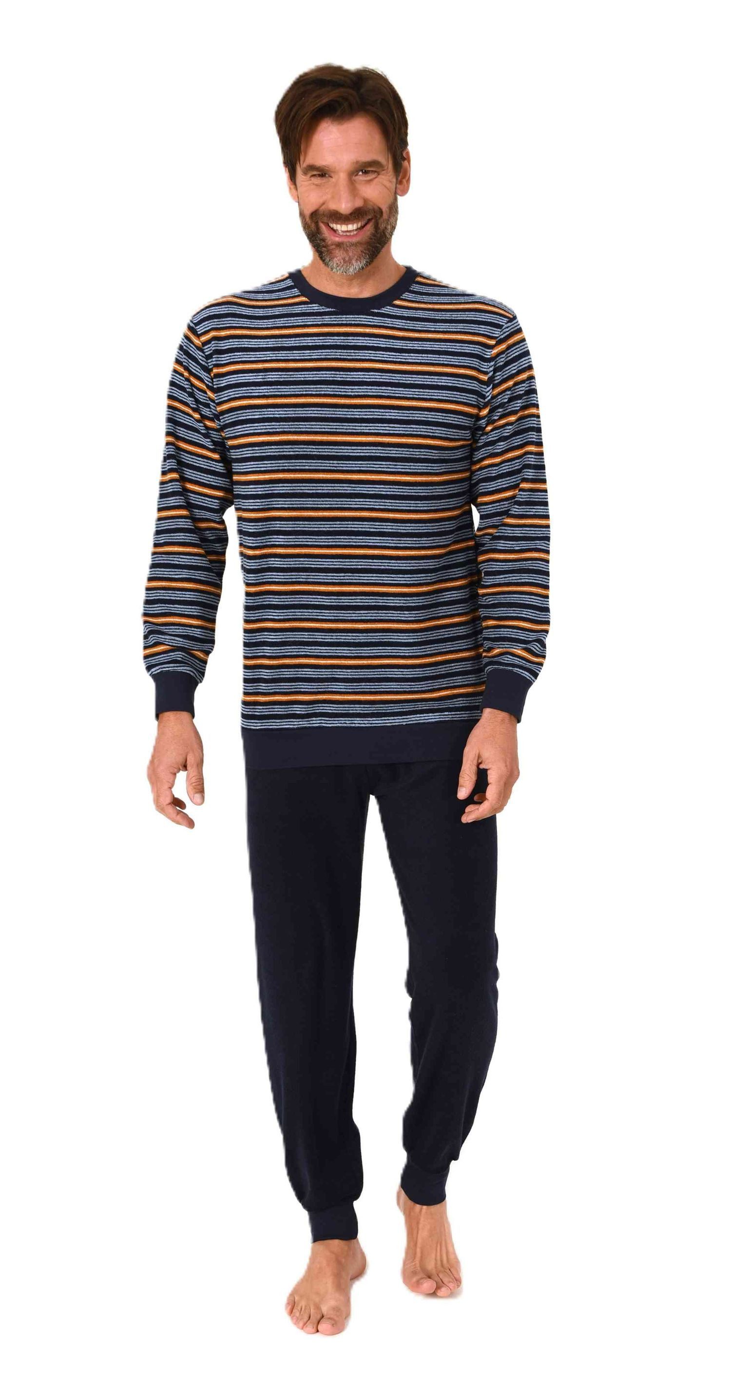 Normann Pyjama Normann Herren Frottee Schlafanzug langarm – auch in Übergrö günstig online kaufen