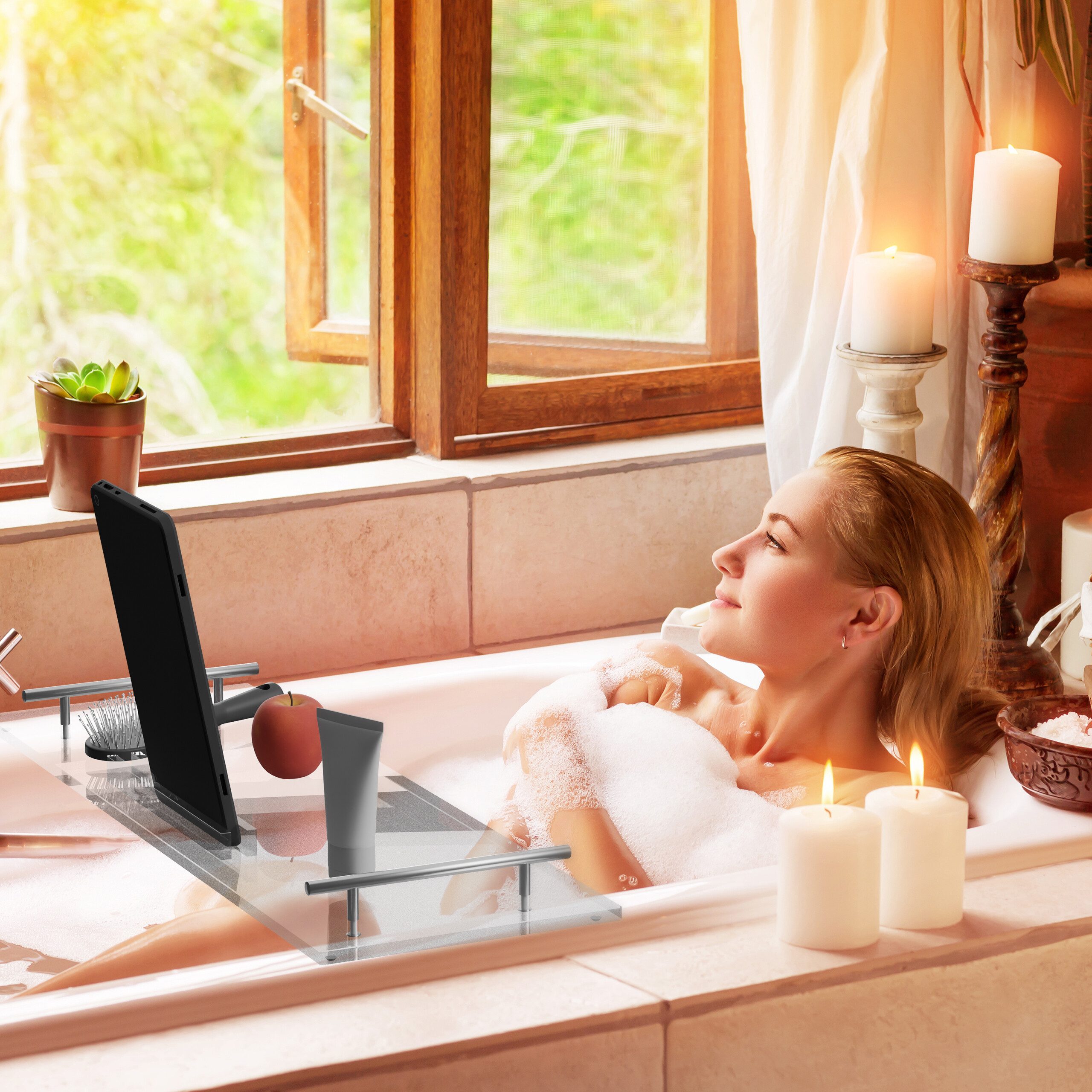 relaxdays Badewannenablage aus Acryl günstig online kaufen