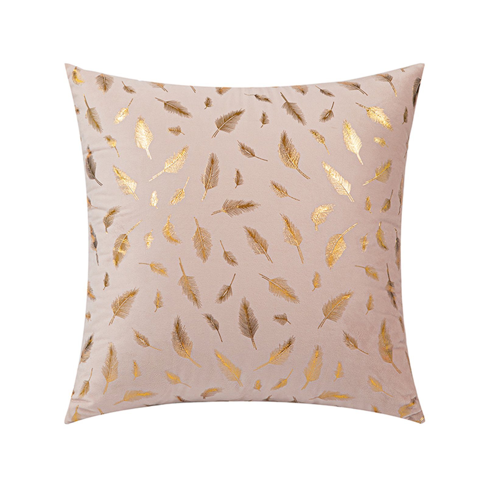 Sunicol Kissenbezug Samtkissenbezüge, Goldene Feder, 45x45cm, günstig online kaufen