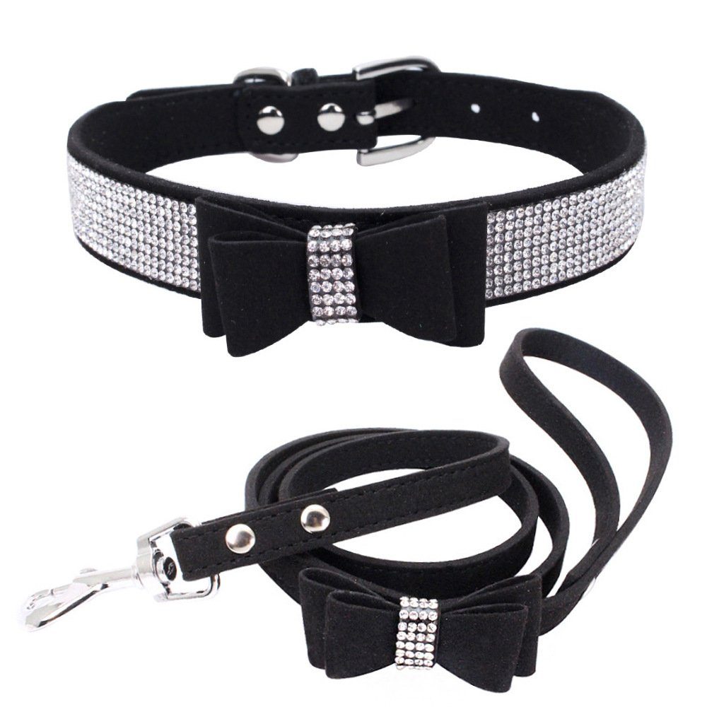 Housruse Hunde-Halsband Weiches Hundehalsband, schillernd, glitzernd,  elegant, ausgefallen