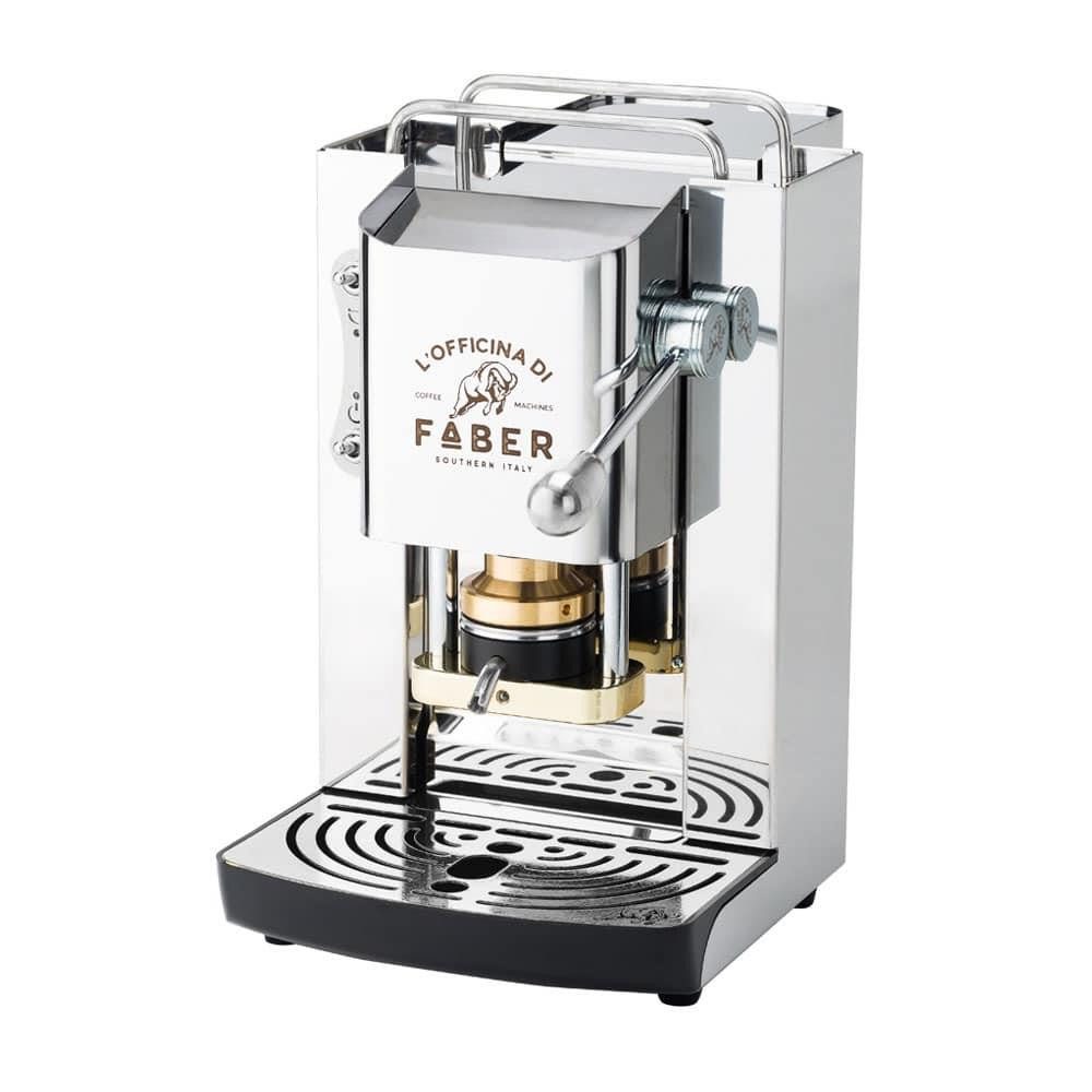 Faber Coffee Machines Espressomaschine Pro Deluxe ESE Pad 44 mm, einfache Reinigung, Tassenwärmer, schnelles Aufheizen