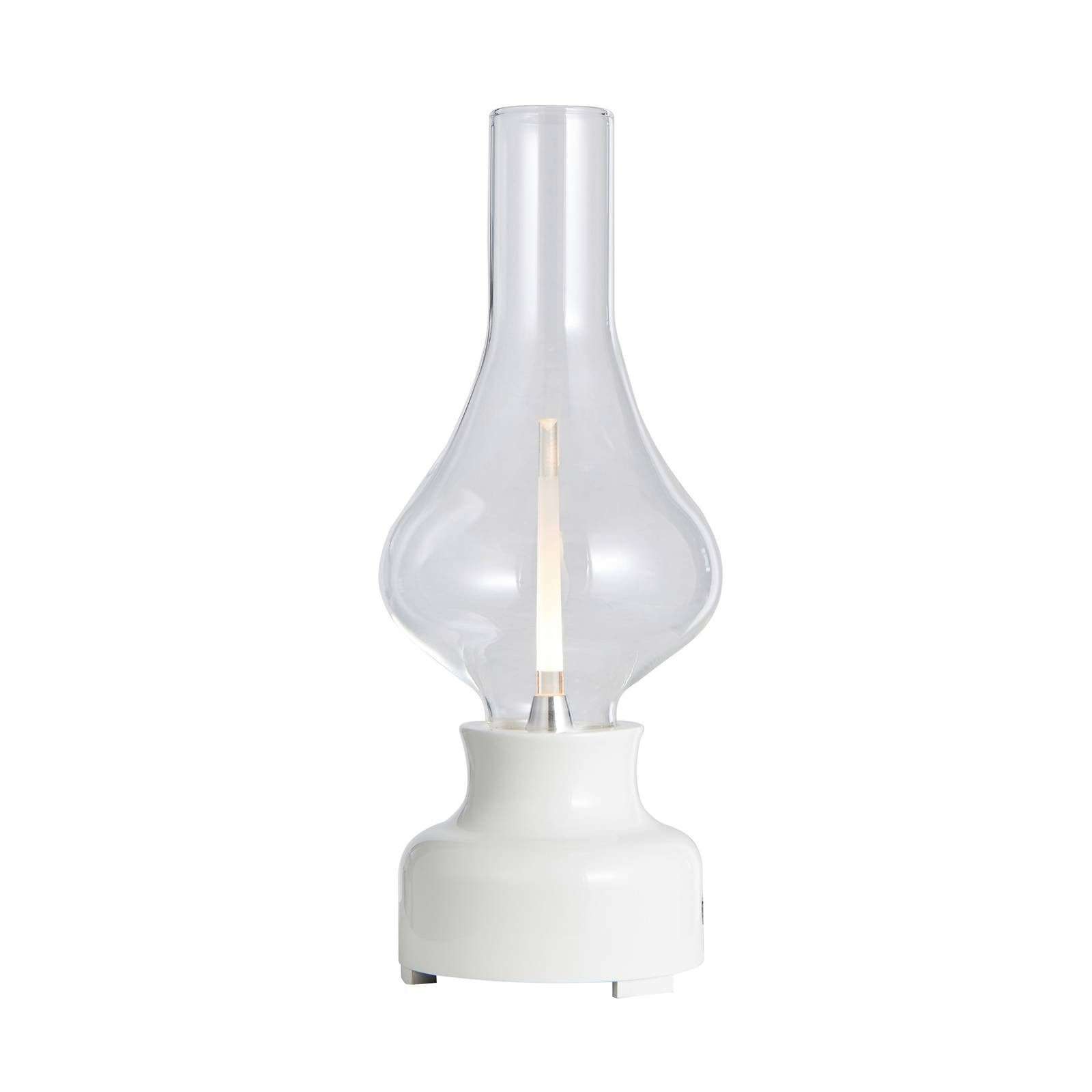 Lindby Tischleuchte Maxentius, LED, Glas Transparent warmweiß IP20, 1 x 1 W LED, warmweiß