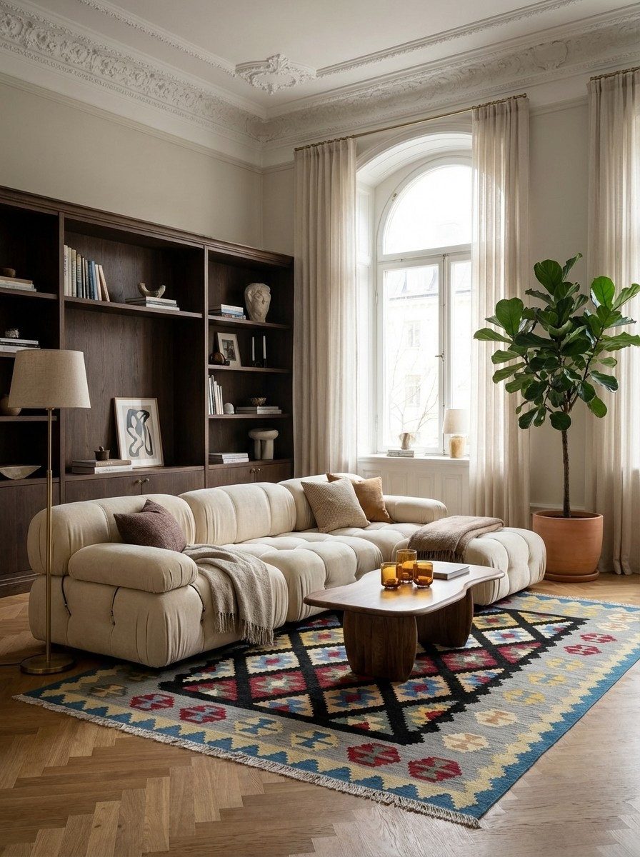 Looma Teppich Kelim Gashgai 246x173cm, rechteckig, Höhe: 5 mm, Gashgai, Schurwolle, Unikat