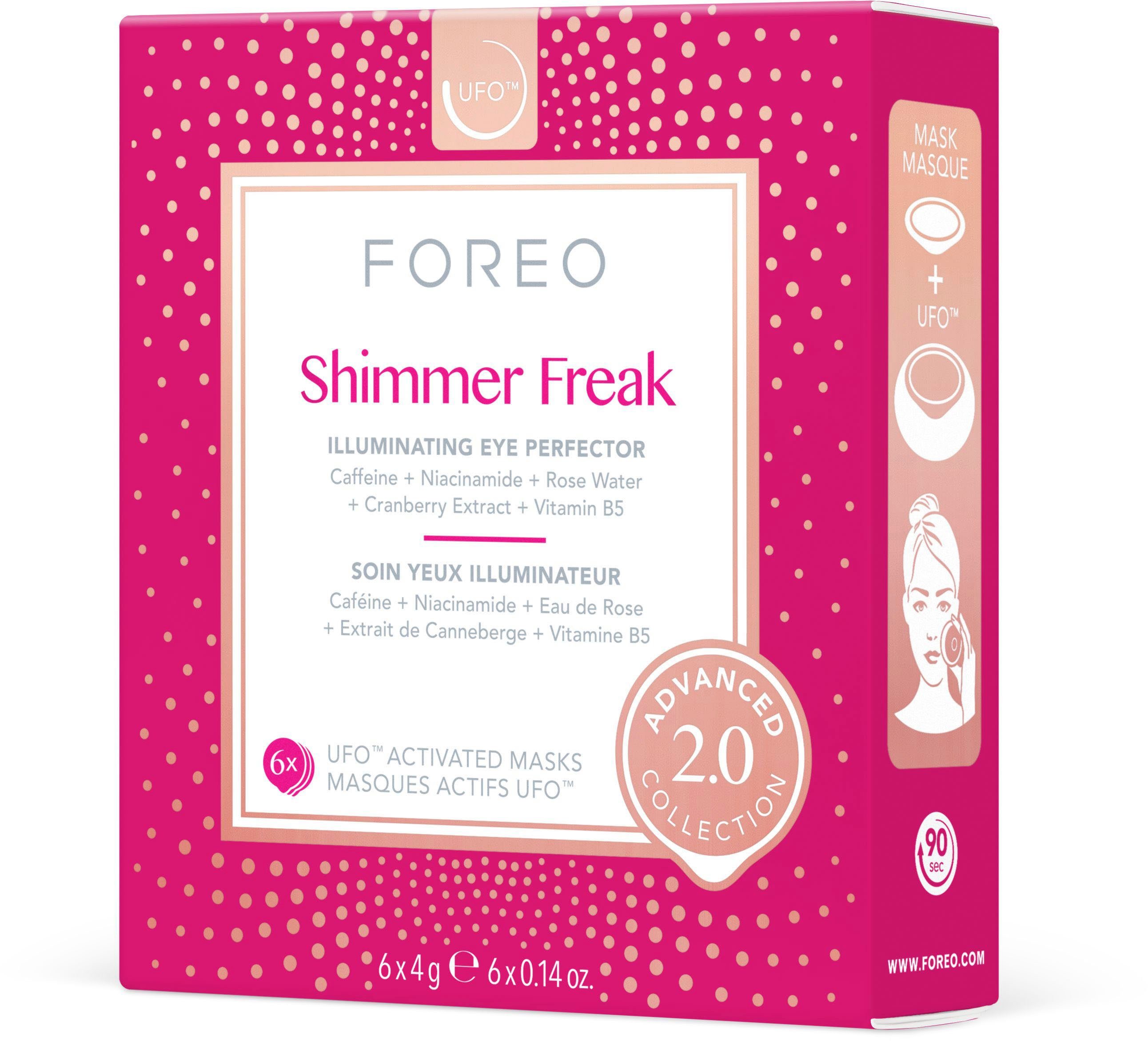 FOREO UFO™ UFO™ Shimmer Gesichtsmaske 6-tlg., Packung, Mask UFO™ mit 2.0 & mini Freak komptibel