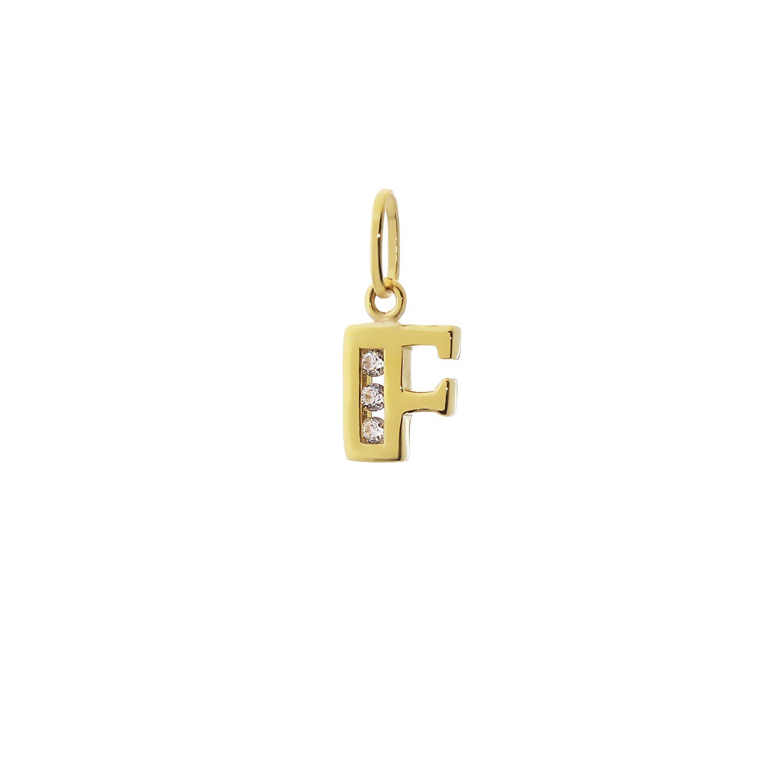 NKlaus Buchstabenanhänger Buchstabe F 8 Karat günstig online kaufen