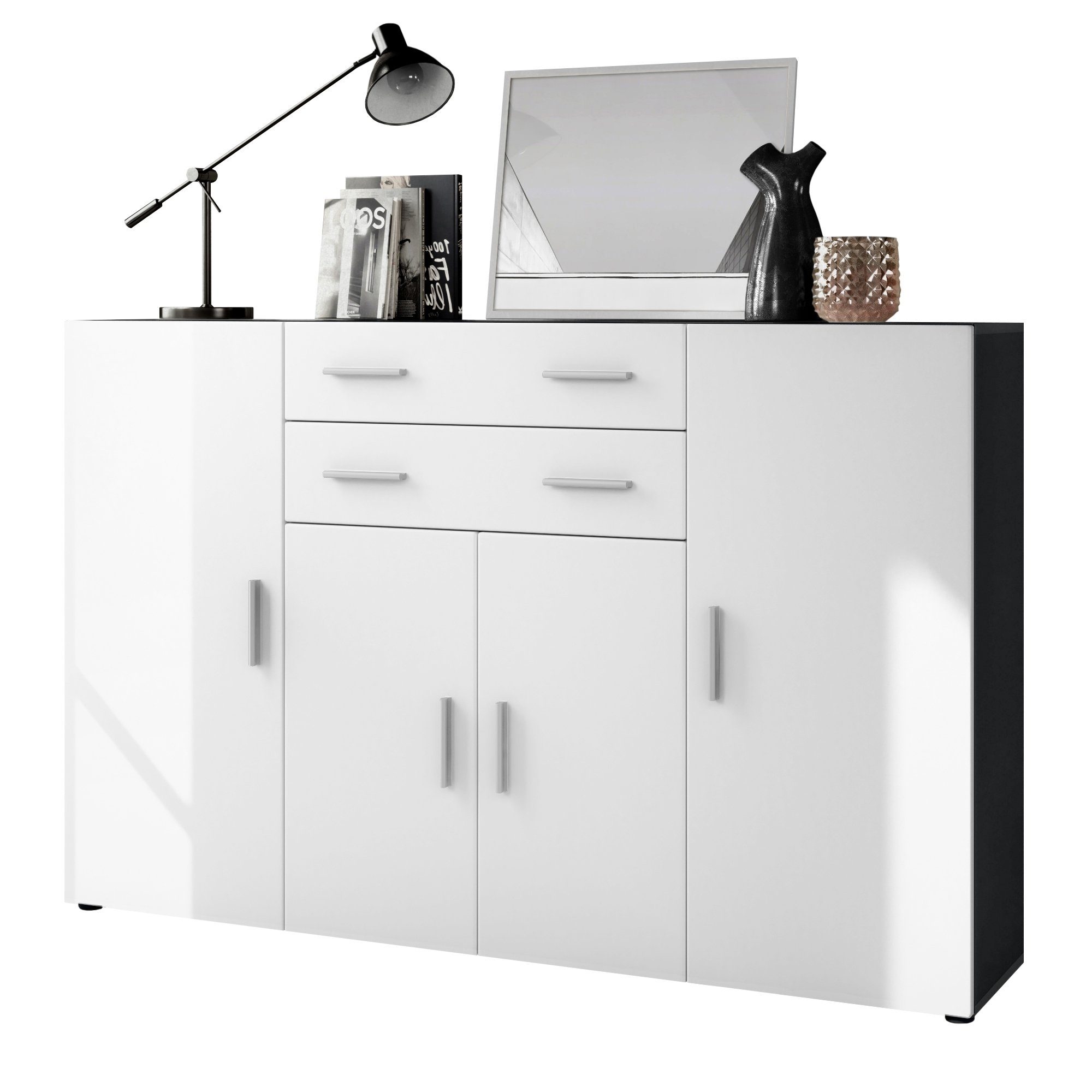 Vladon Highboard Aron (Anrichte, mit 4 günstig online kaufen
