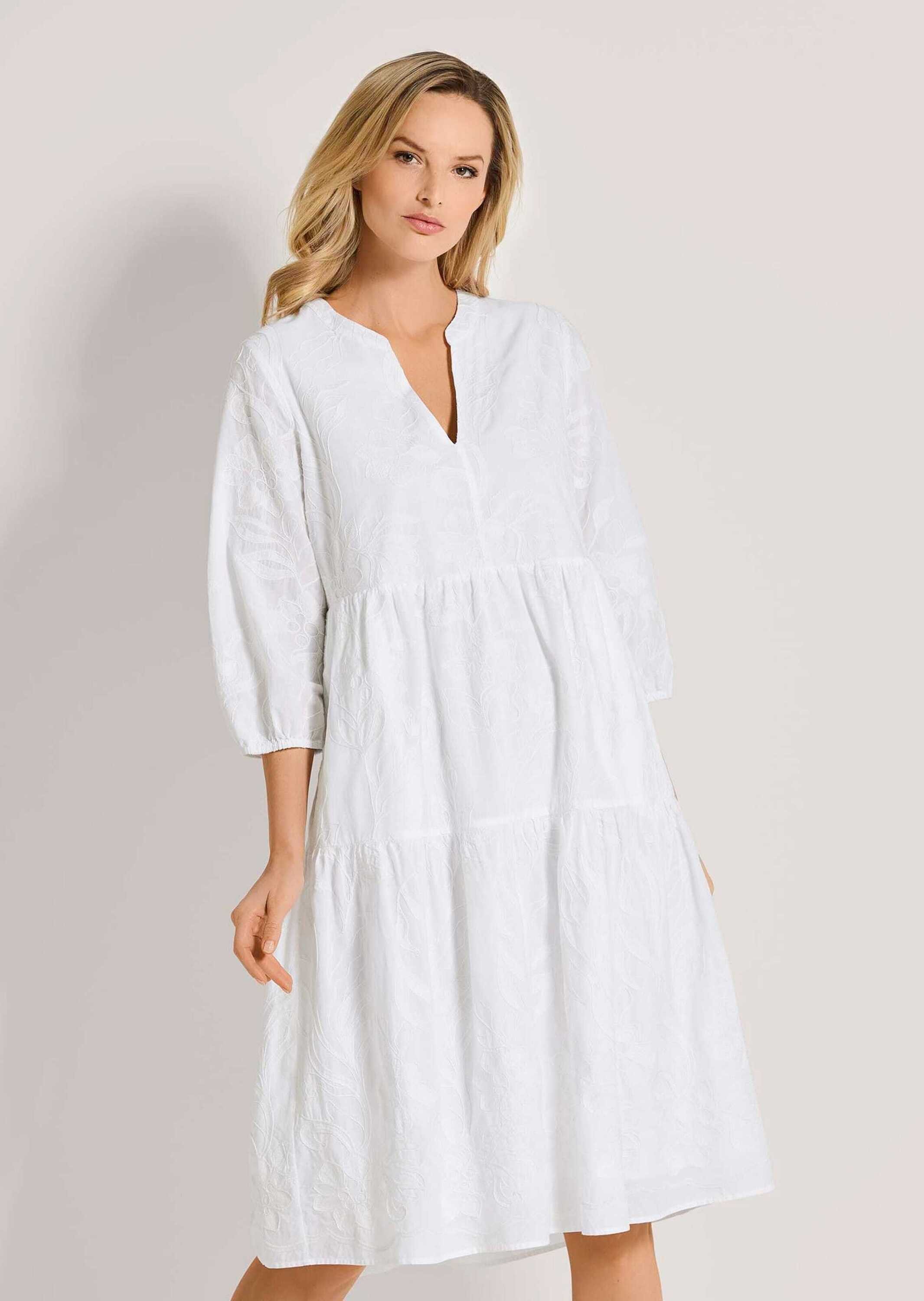 Midikleid Weit schwingendes Tunika-Kleid