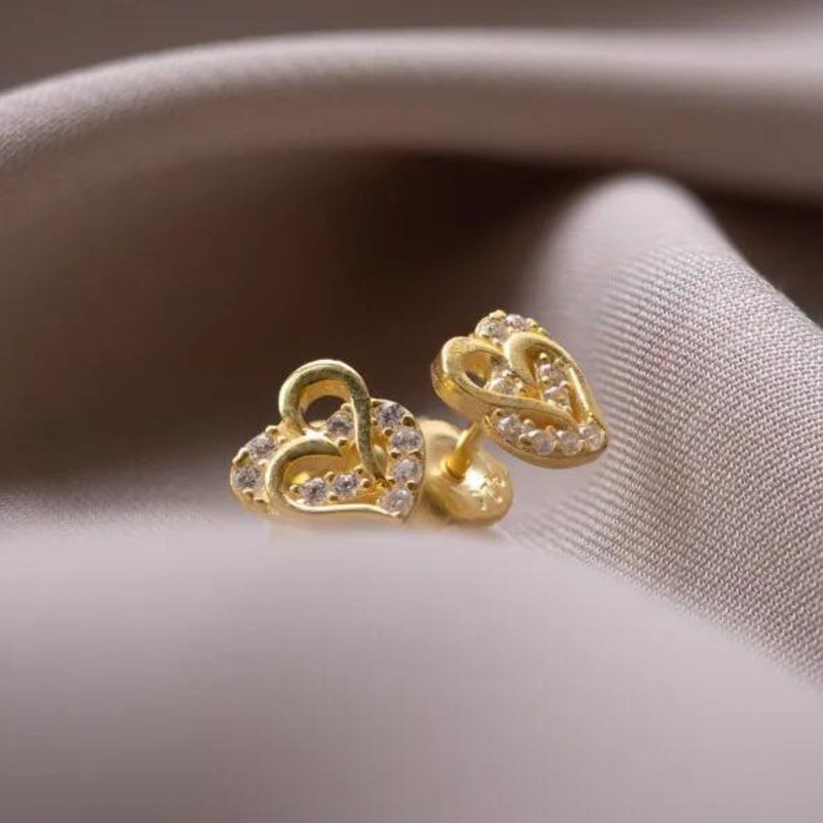 Einzelstück Paar Ohrstecker Ohrstecker Ohrringe 925 Sterling Silber Herz TW günstig online kaufen