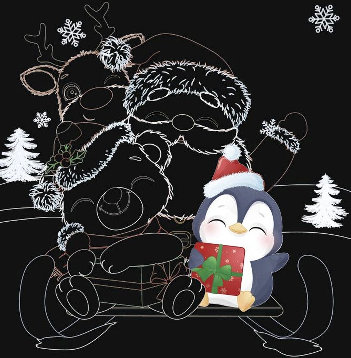 Ursus - Ludwig Bähr Bastelfilz Mein magisches Kratzelbuch 'Winterzeit'