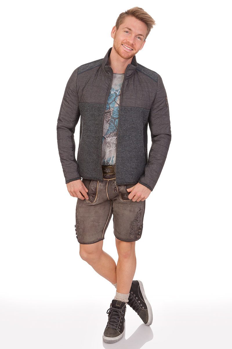 Spieth & Wensky Outdoorjacke Trachtenjacke Herren - MONTREAL - mittelgrau