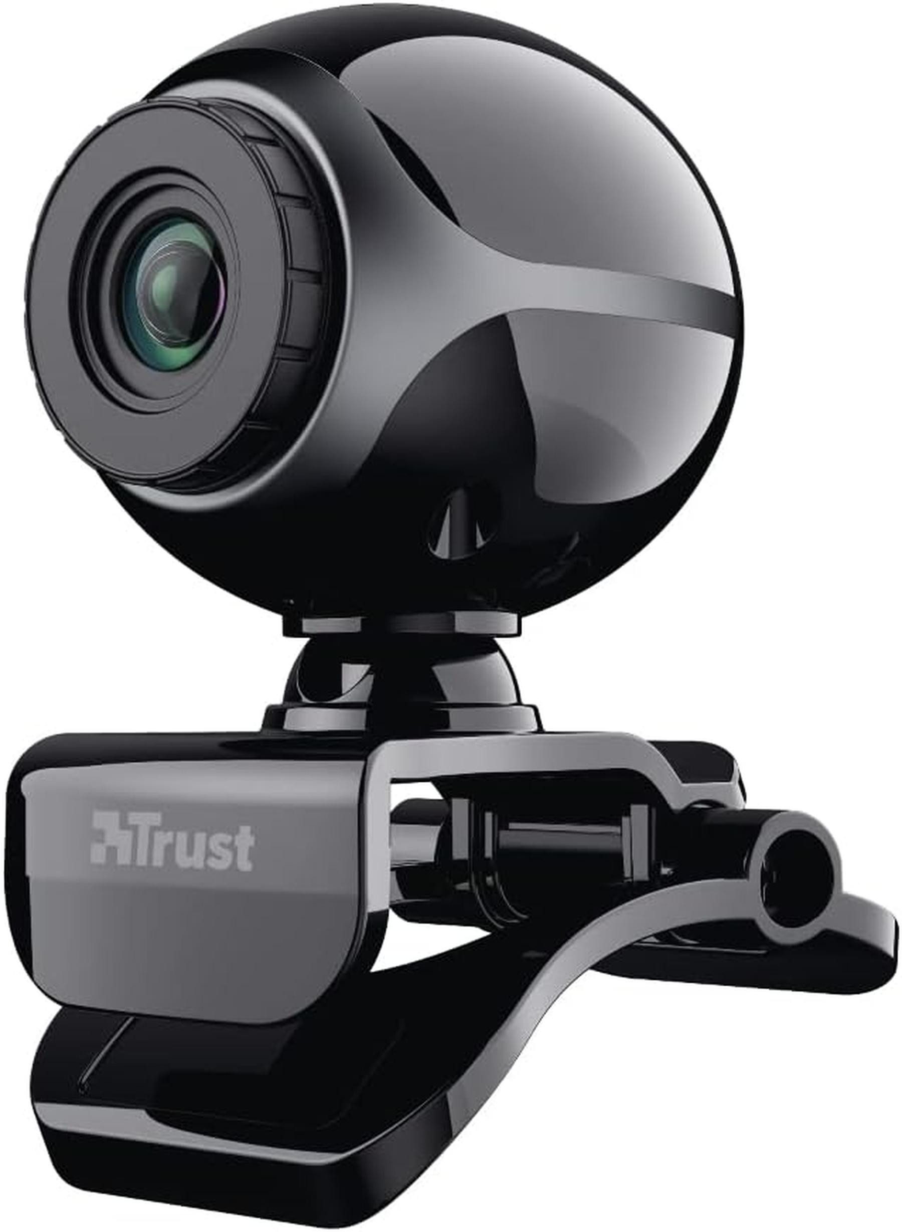 Trust Exis Webcam (480p, USB, 3x opt. Zoom, schwarz/silber, 10,1 Zoll)