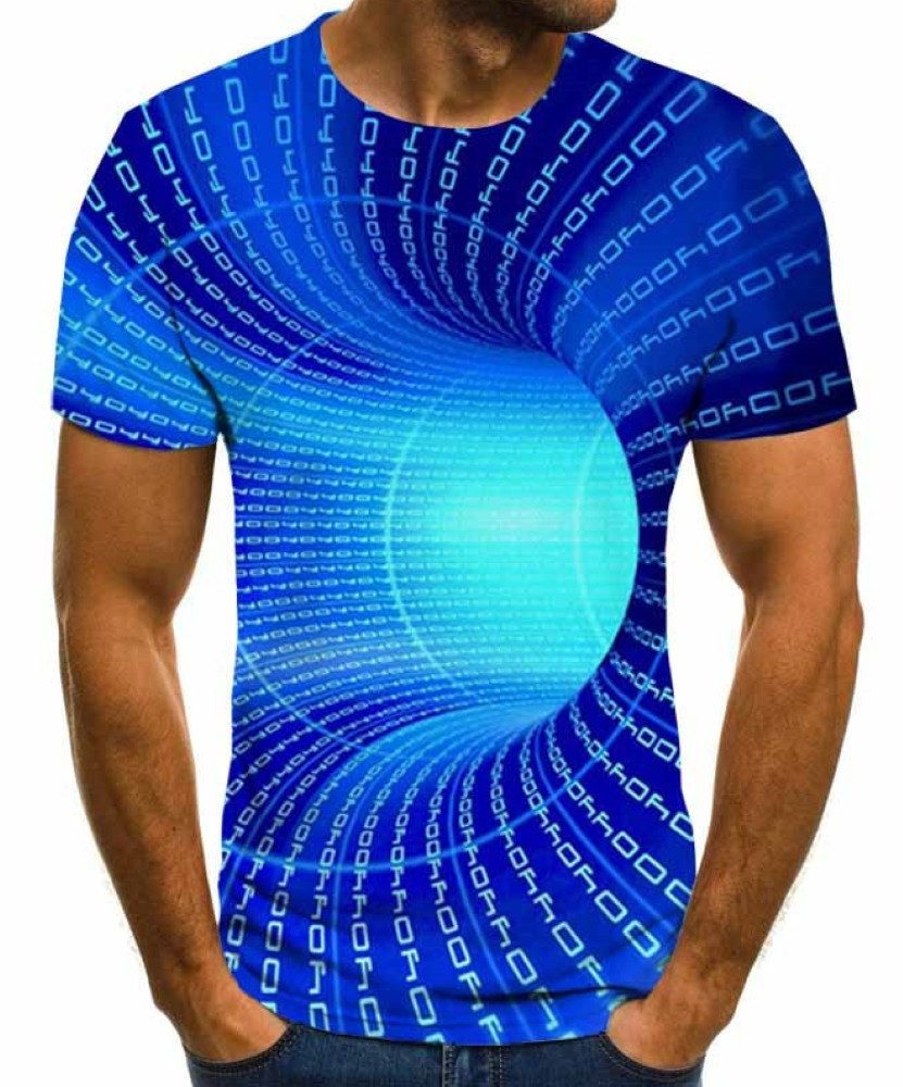 Tinisu T-Shirt 3D-Druck T-Shirt - Unisex+Rundhals - Atmungsaktiv - Sport + Freizeit