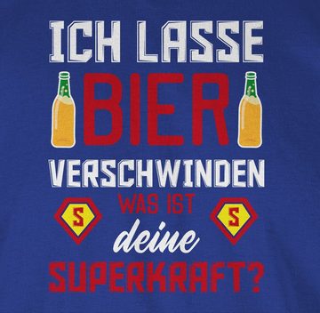 Shirtracer T-Shirt Ich lasse Bier verschwinden was ist deine Superkraft Party & Alkohol Herren