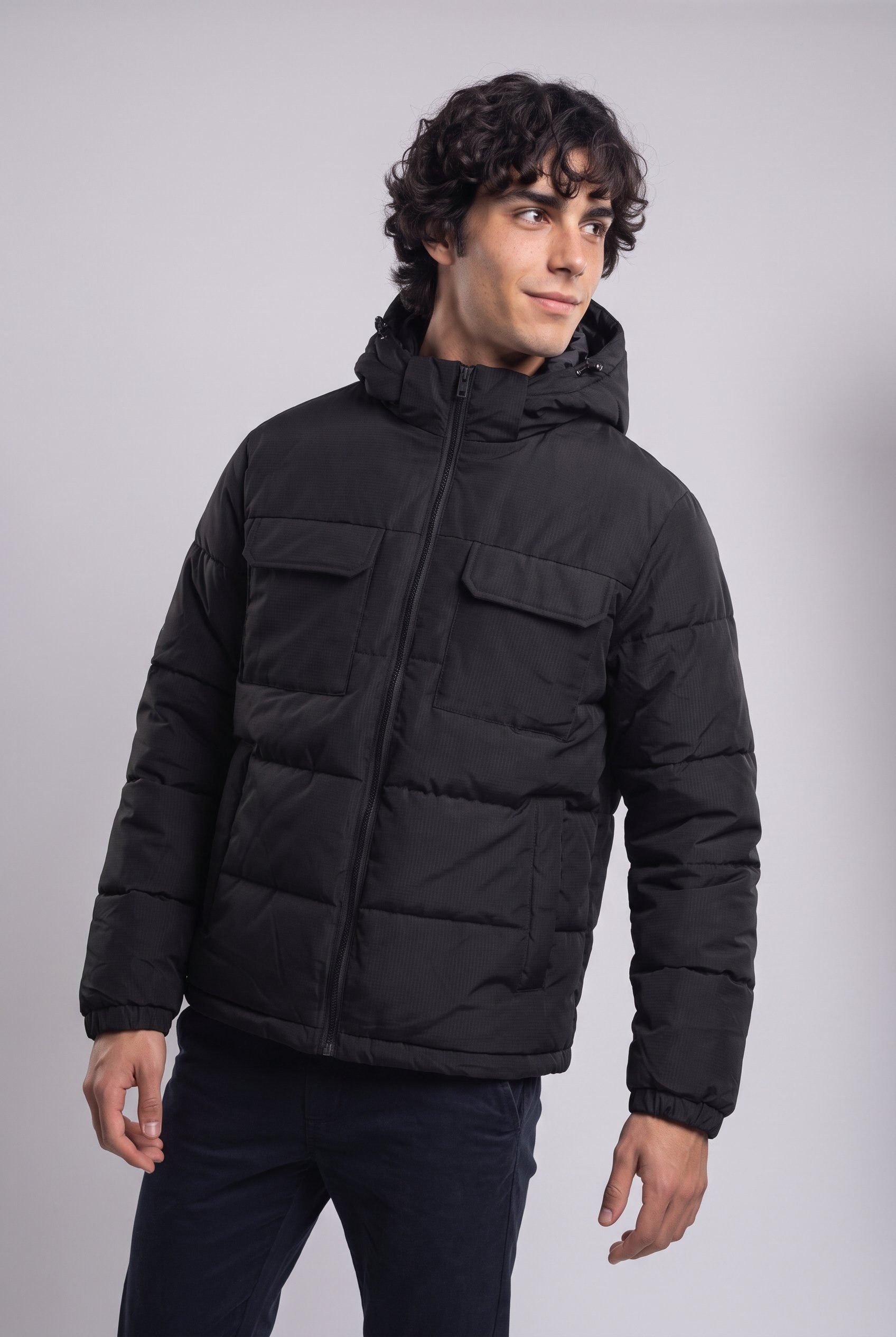 Jack & Jones Steppjacke JJWILLIAM PUFFER JACKET Kunstfaser, regular fit
