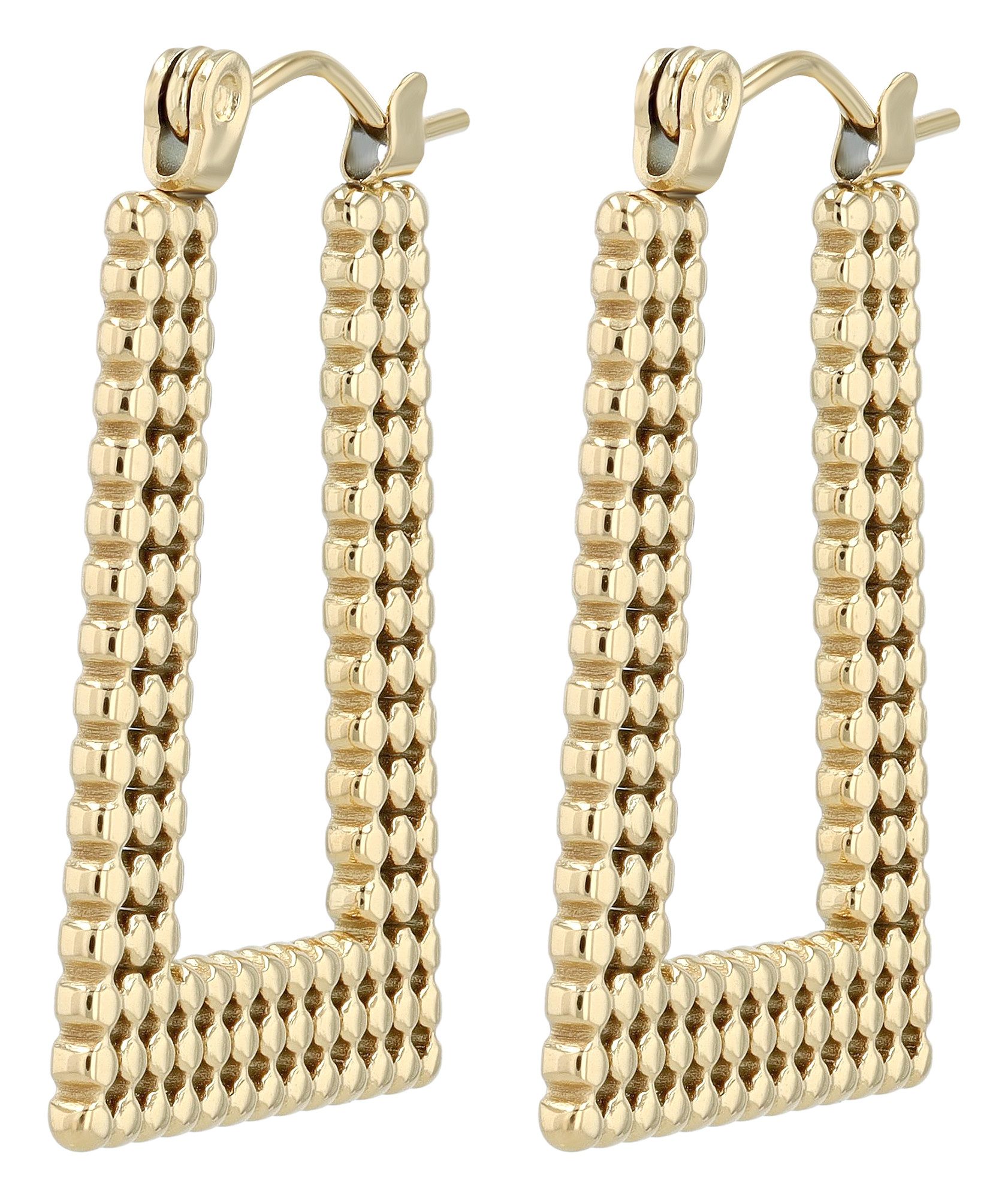 Adelia´s Paar Creolen Damen Ohrringe – Creole aus Edelstahl, Schöne Geschen günstig online kaufen