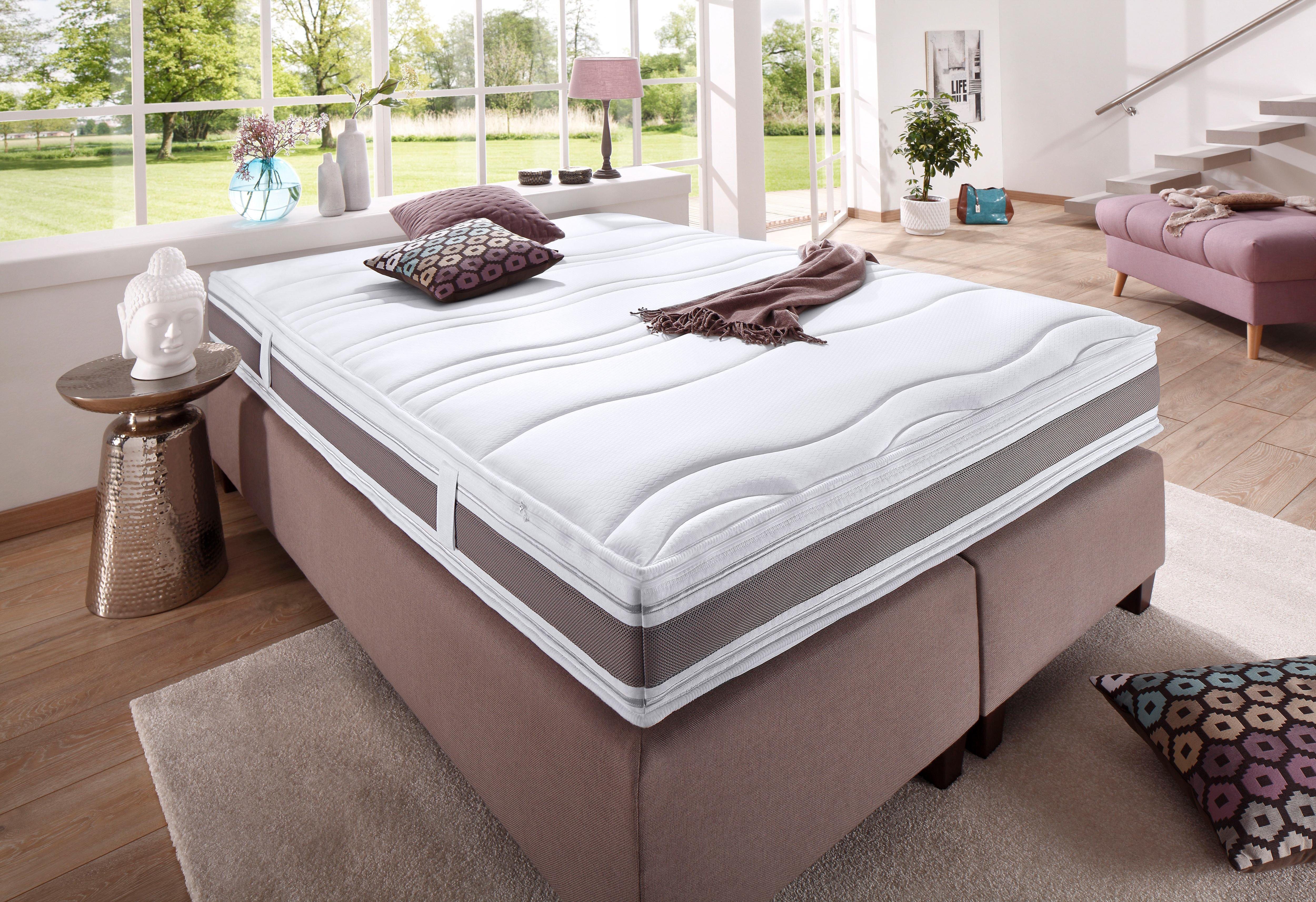 Taschenfederkernmatratze »Punktoflex De Luxe T«, , 22 cm hoch, 544 Federn, (1-tlg), mit Greenfirstbezug gegen Milben Taschenfederkernmatratze »Punktoflex De Luxe T«, , 22 cm hoch, 544 Federn, (1-tlg), mit Greenfirstbezug gegen Milben
