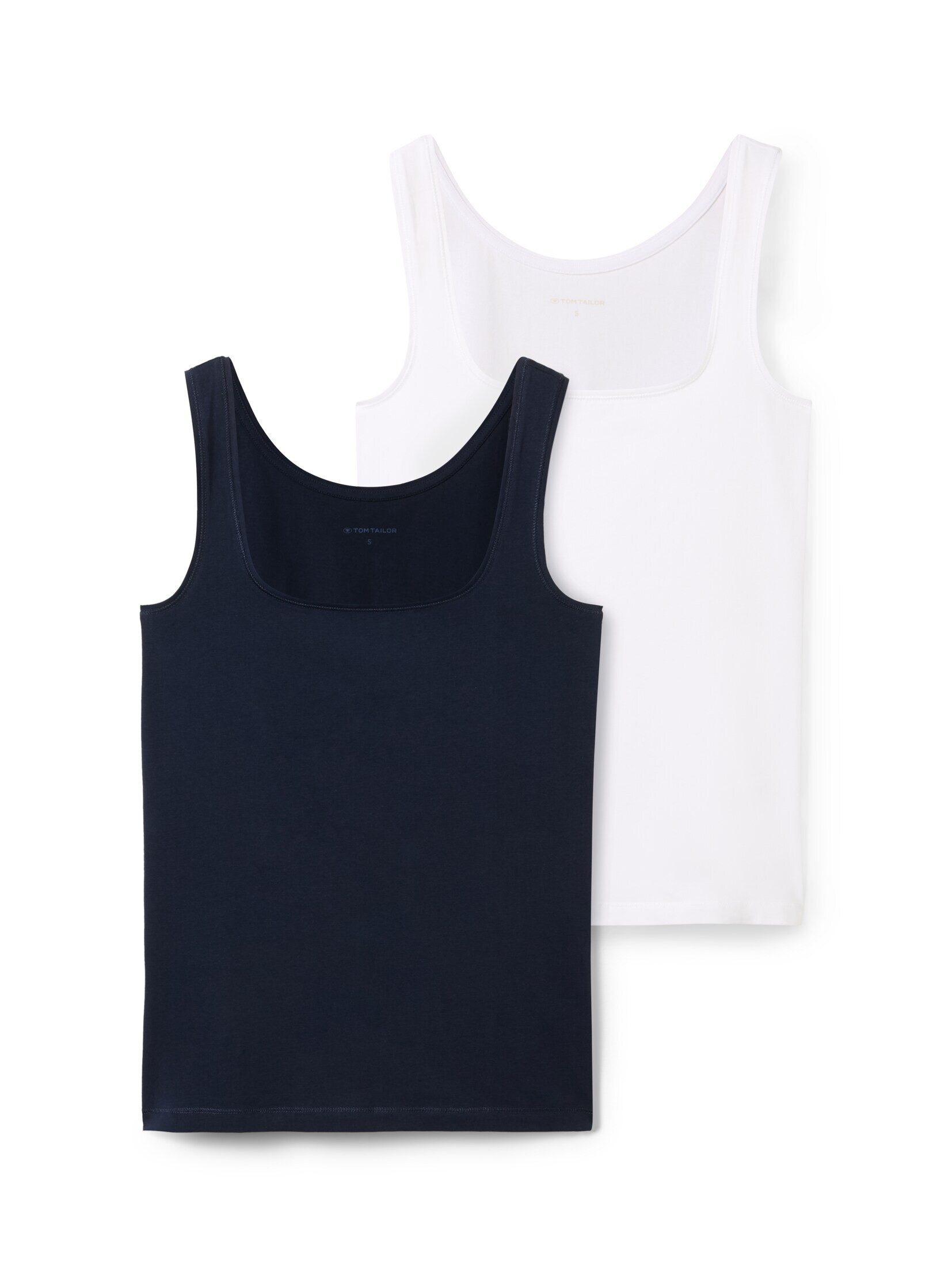 TOM TAILOR Trägertop T-Shirt (im Doppelpack) Basic Top im 2er-Pack