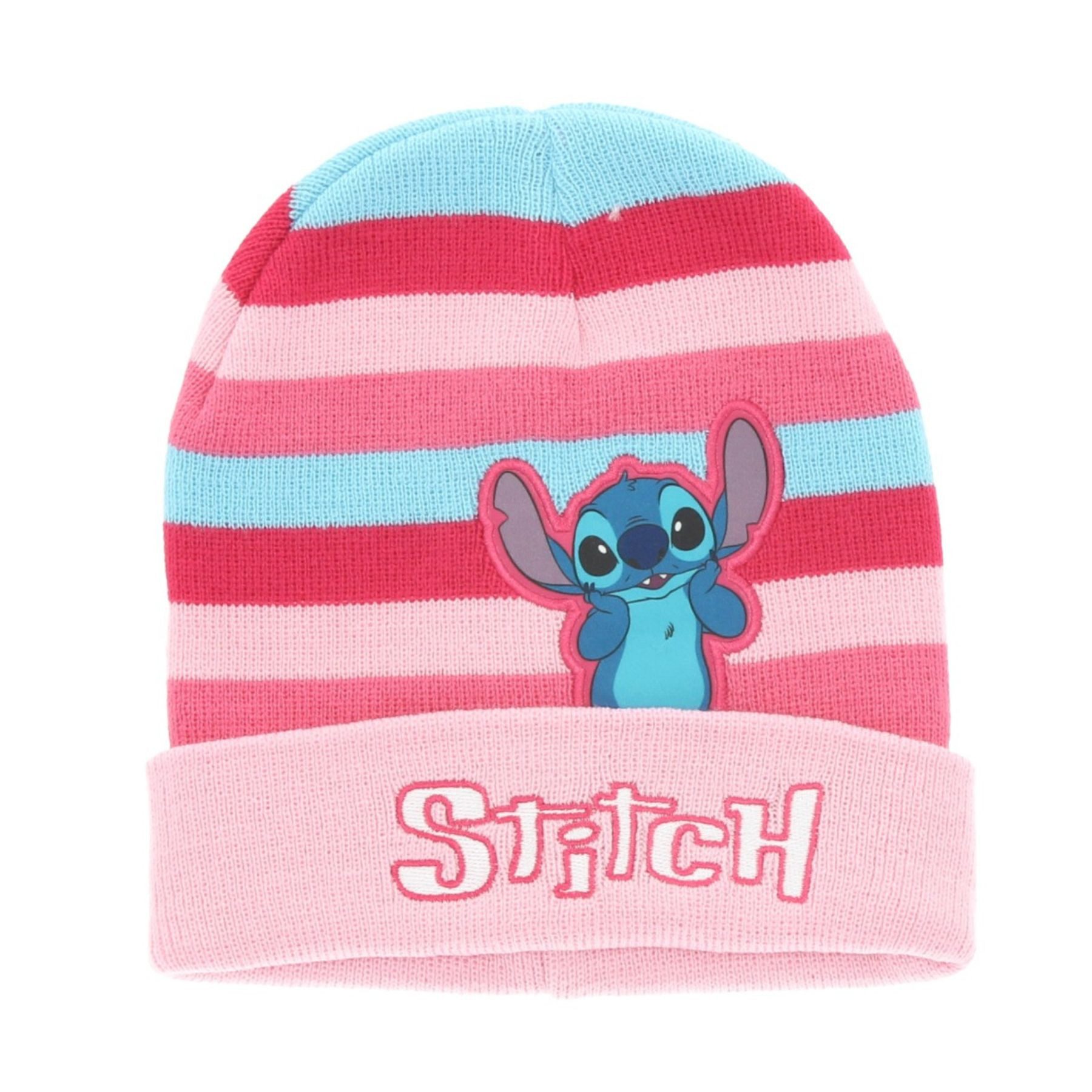 Lilo & Stitch Baskenmütze Lilo & Stitch Wintermütze Mütze Kuscheliges für Kinder Pink