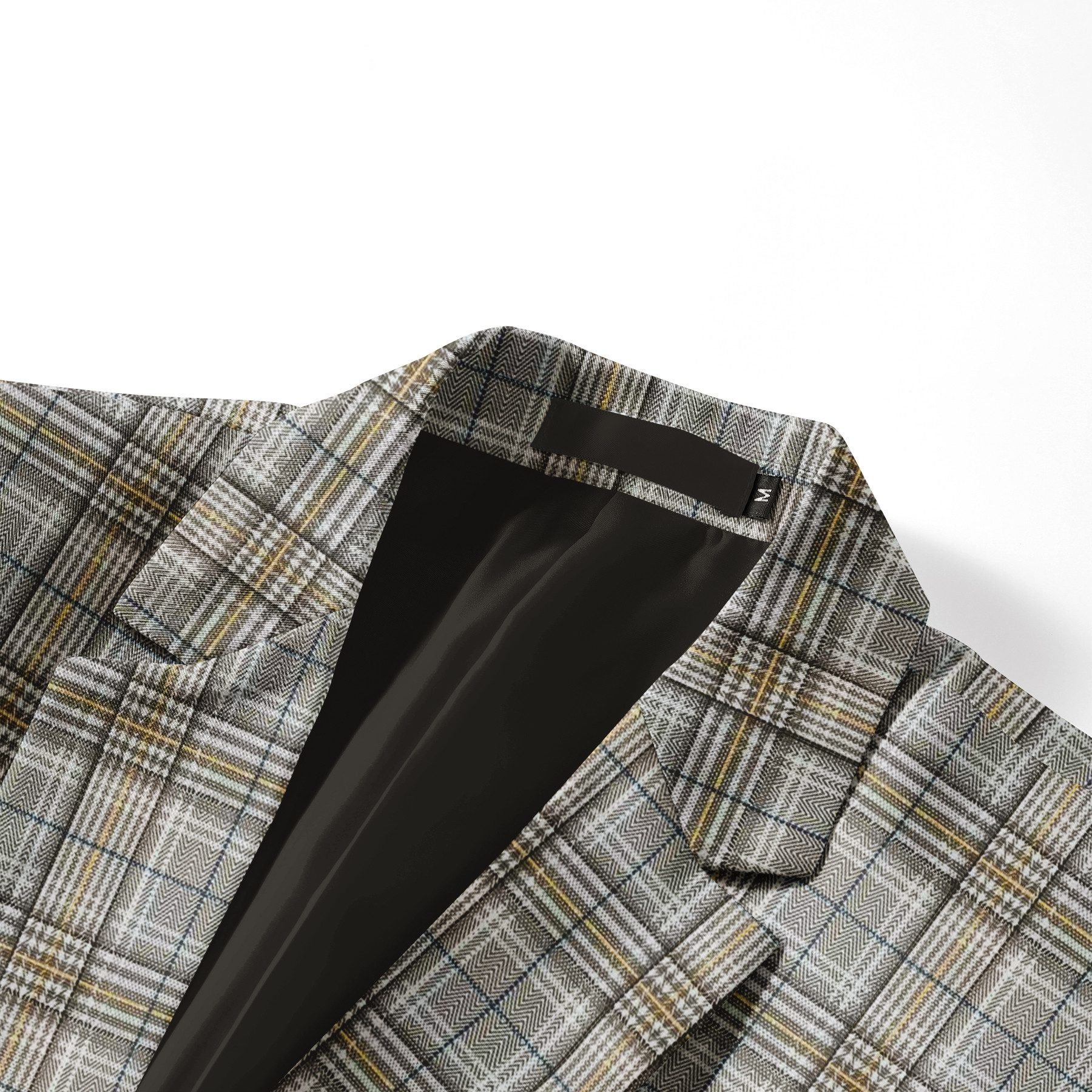 Allthemen Anzug (2 tlg) Slim Fit Herrenanzug im Farbeblock-Karomuster günstig online kaufen