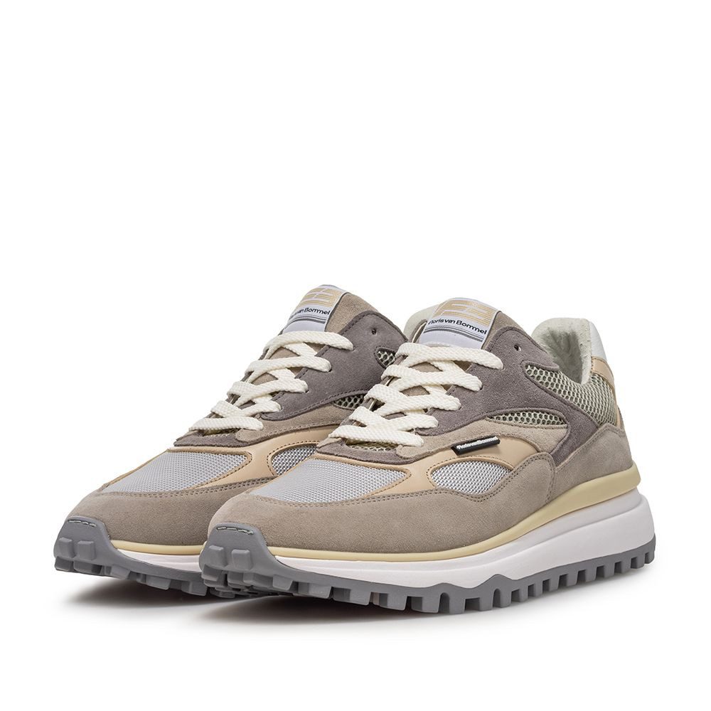 Floris van Bommel Floris Sport LightGrey Suede Sneaker