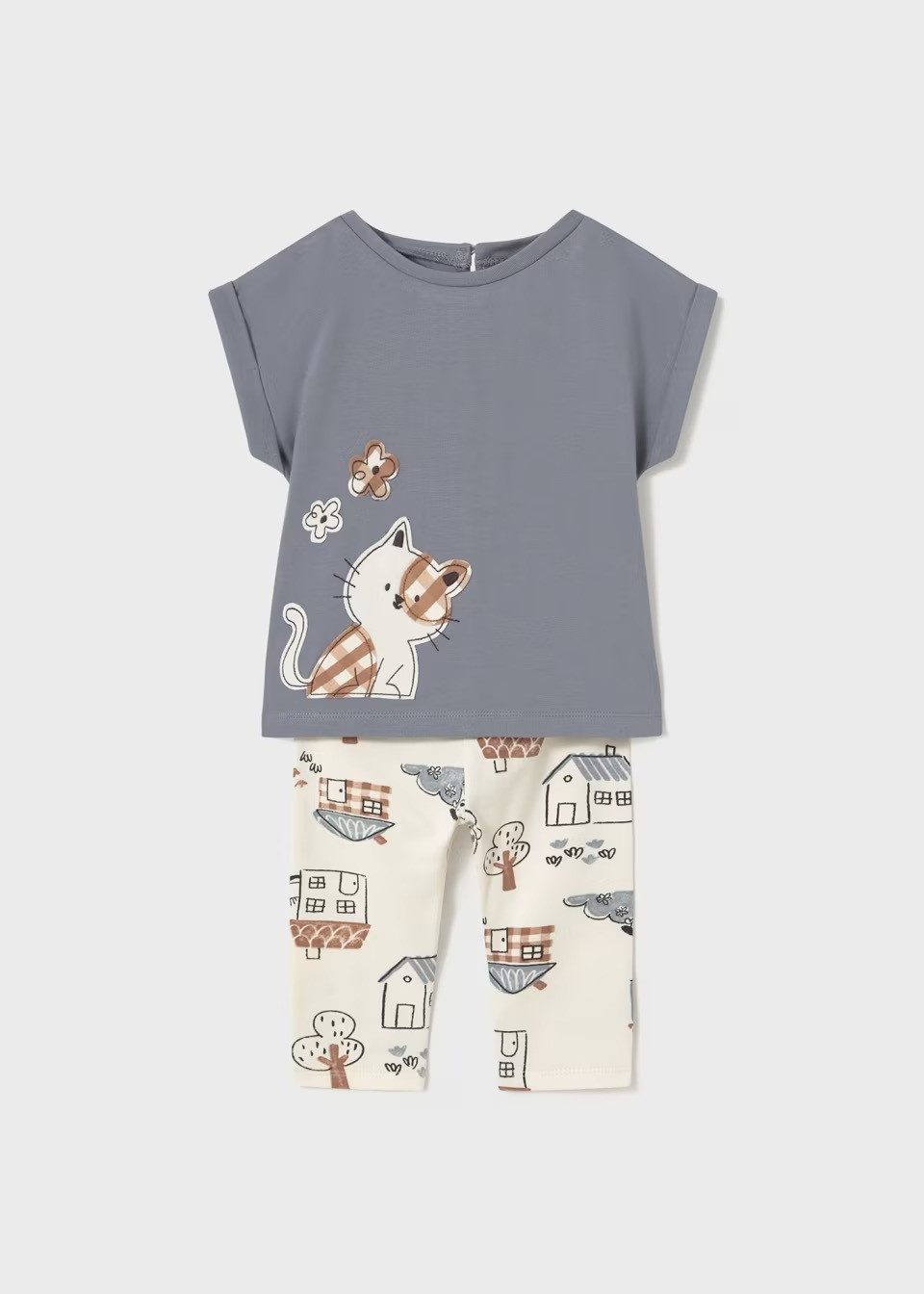 Mayoral Print-Shirt Gemustertes Leggings-Set mit T-Shirt günstig online kaufen