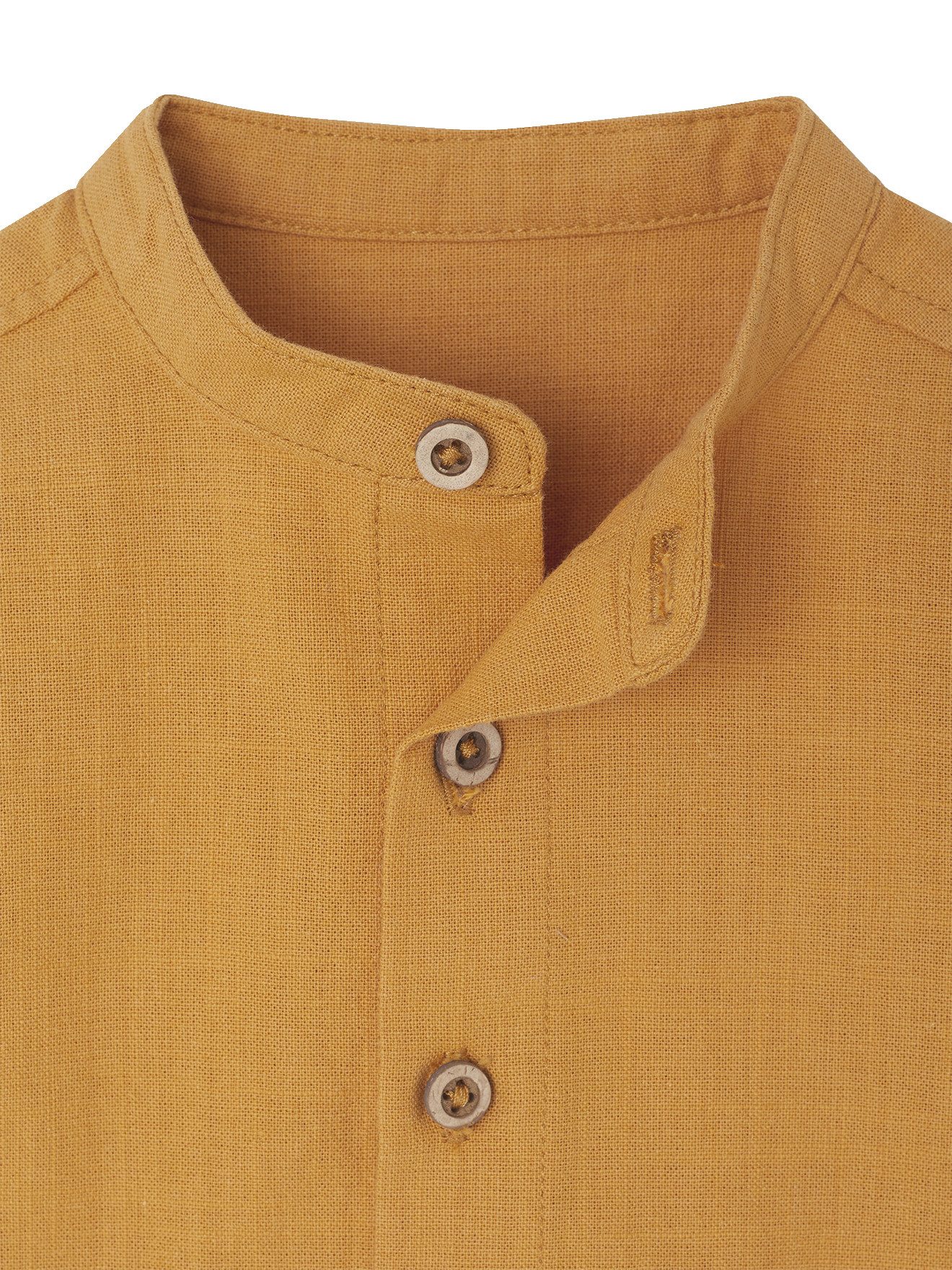 vertbaudet Langarmhemd Baby Hemd mit Ärmeln zum Krempeln