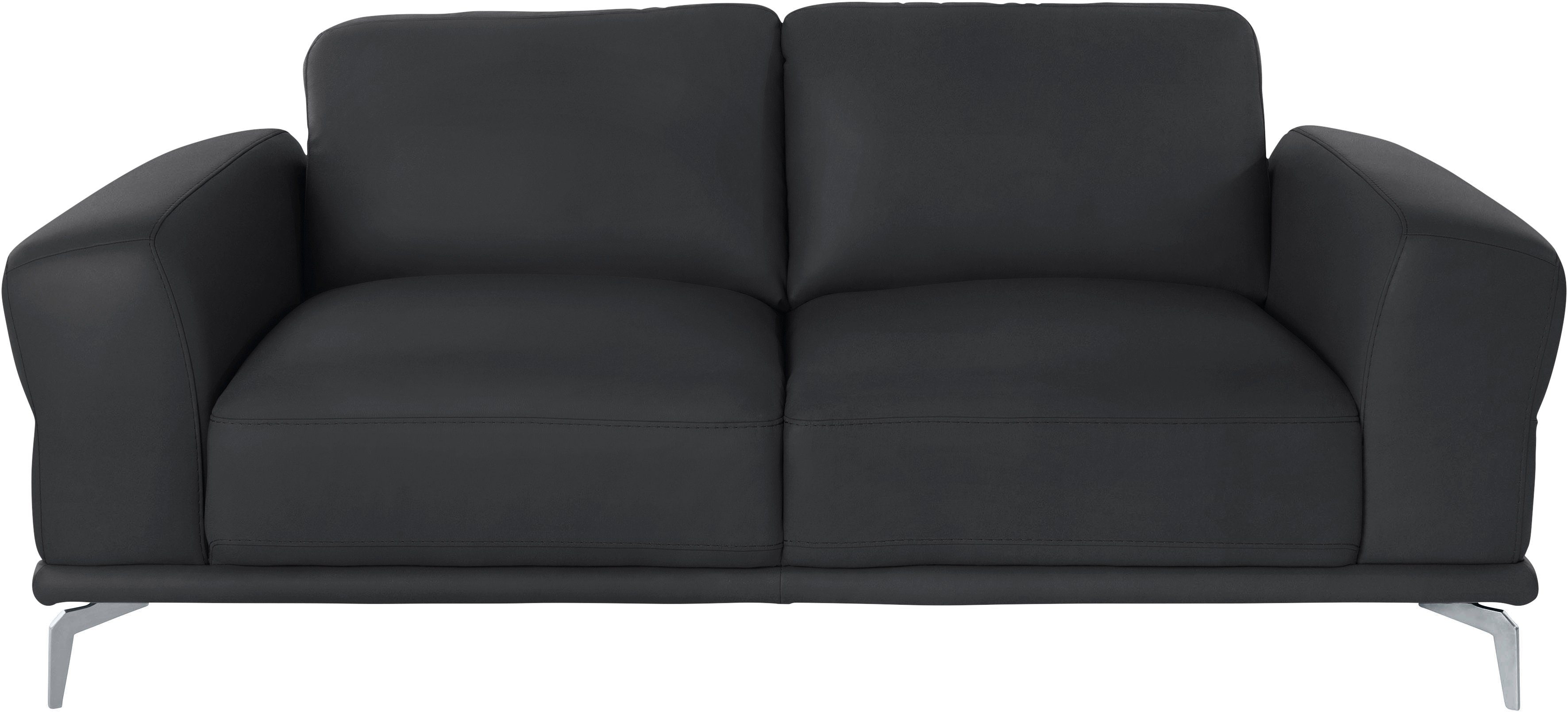 W.SCHILLIG 2-Sitzer montanaa Designsofa, bequem, Breite 192cm, Federkern, mit Metallfüßen in Silber matt, Breite 192 cm