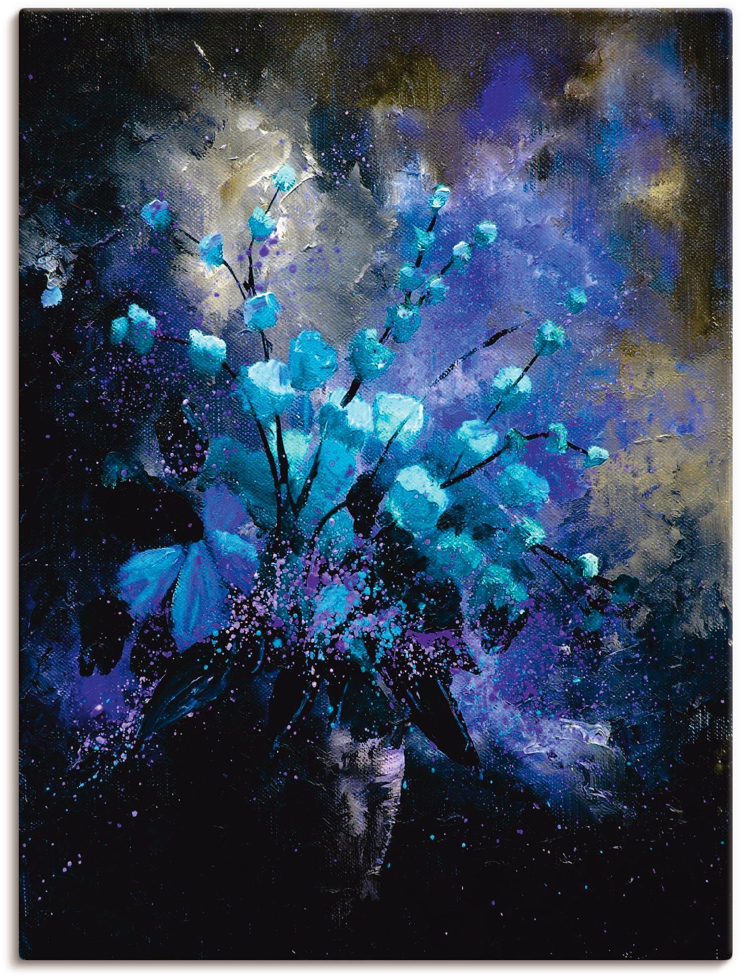Artland Leinwandbild Stillleben Blumen II, Arrangements (1 St), auf Holzrahmen gespannt