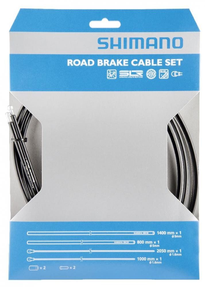 Shimano Bremszug SHIMANO Bremszug-Set Road SIL-TEC beschichtet Bremszug-Set - Schwarz