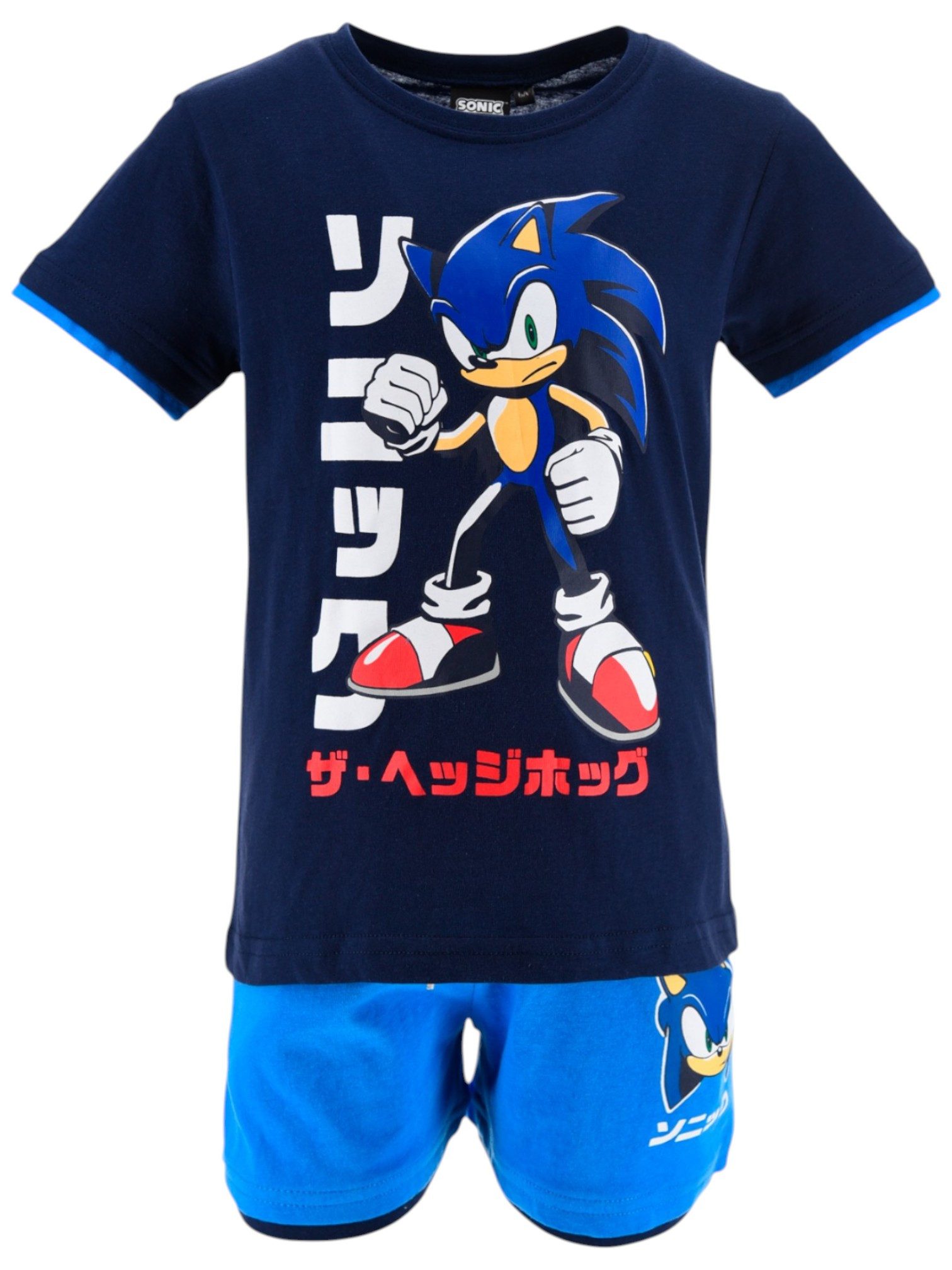 Sonic SEGA T-Shirt & Shorts Sonic - SEGA (2-tlg) Jungen Sommeroutfit Gr. 98 - 128 cm
