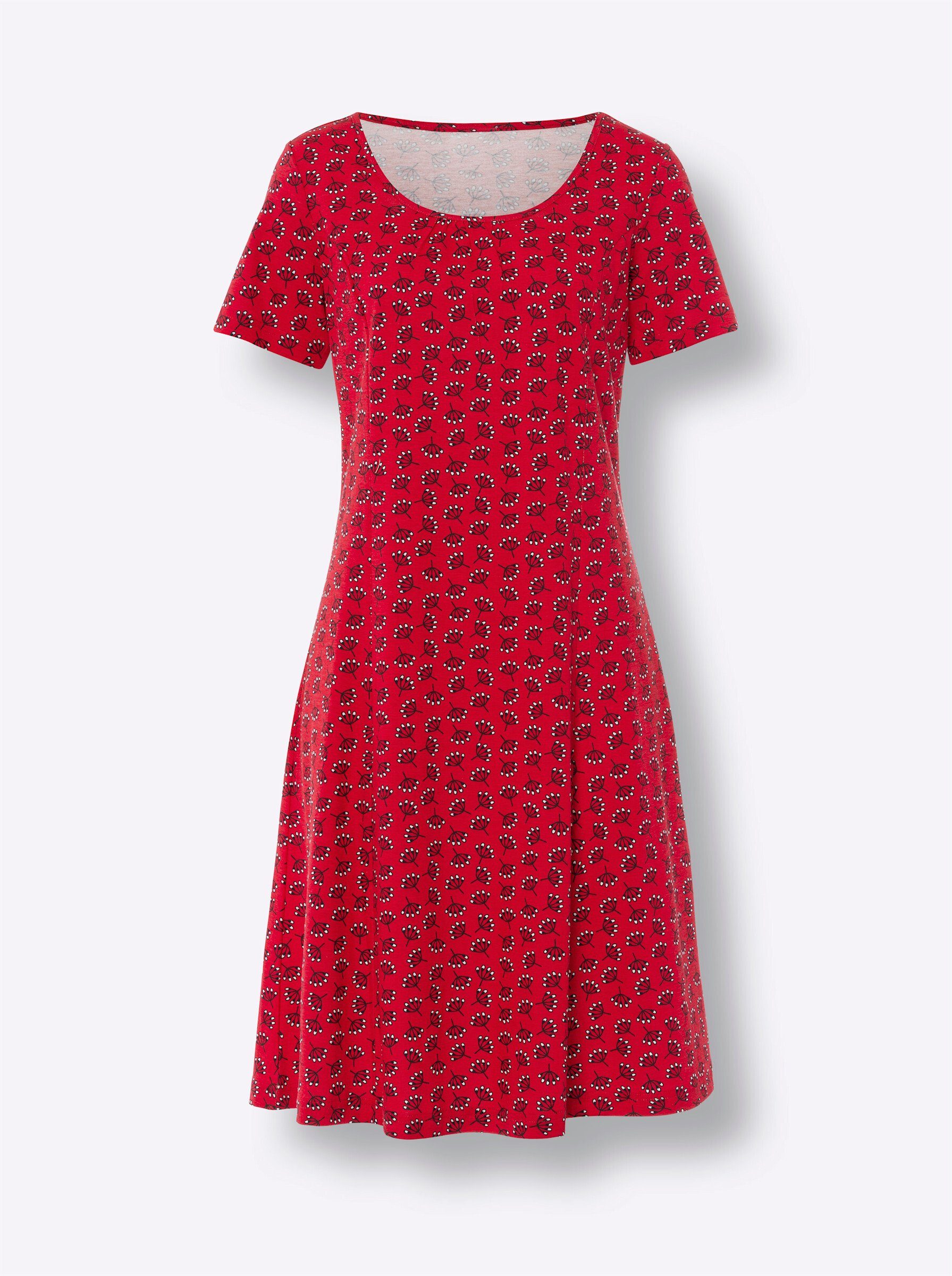 Sieh an! Jerseykleid Jersey-Kleid Kurzarm