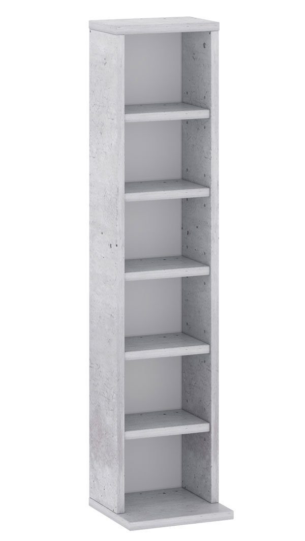 Feldmann-Wohnen Media-Regal 903, 903 1-tlg., 21x20x91cm beton