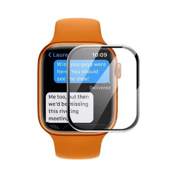 Protectorking Schutzfolie 2x 9H Panzerglas für Apple Watch 7/ 8 45mm FULL CURVED Displayschutz, (2-Stück), Schützt das Displays vor fiesen Kratzer, Schmutz und Beschädigungen