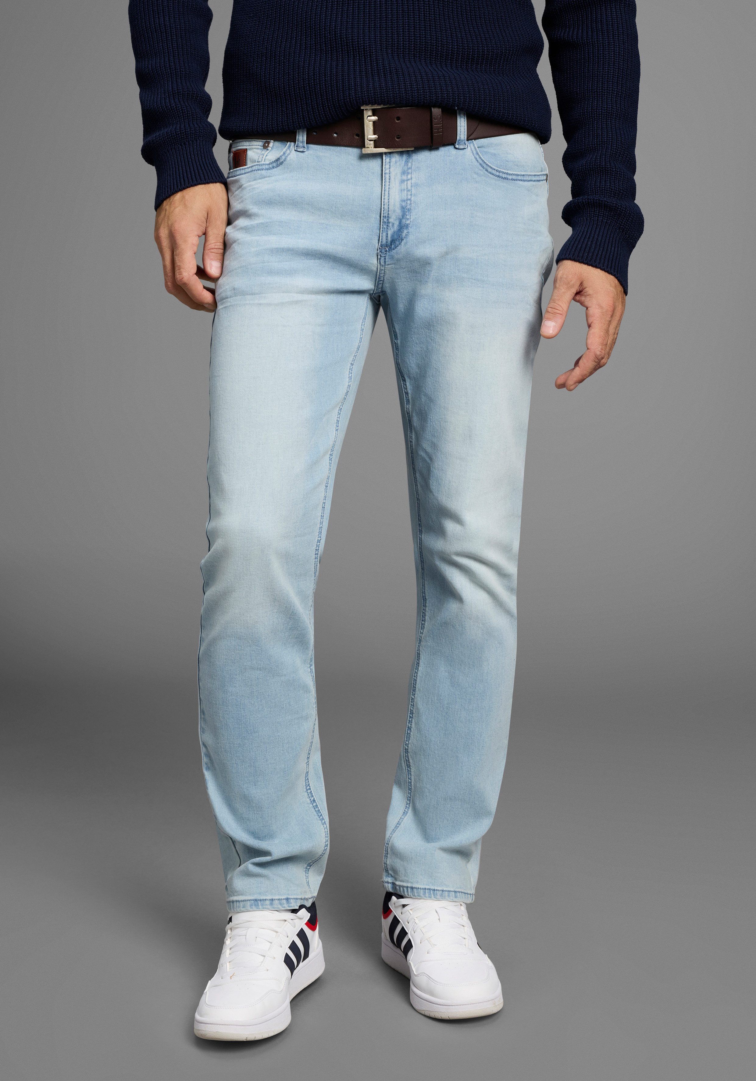 Bruno Banani Straight-Jeans Hutch gerade geschnittenes Bein, niedrige Leibh günstig online kaufen