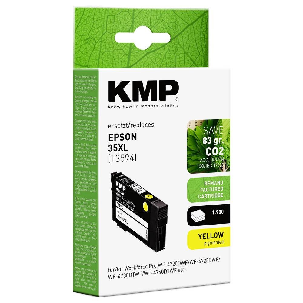 KMP Tintenpatrone für Epson Workforce Pro WF-4720, 35XL 1638,4009 Tintenpatrone