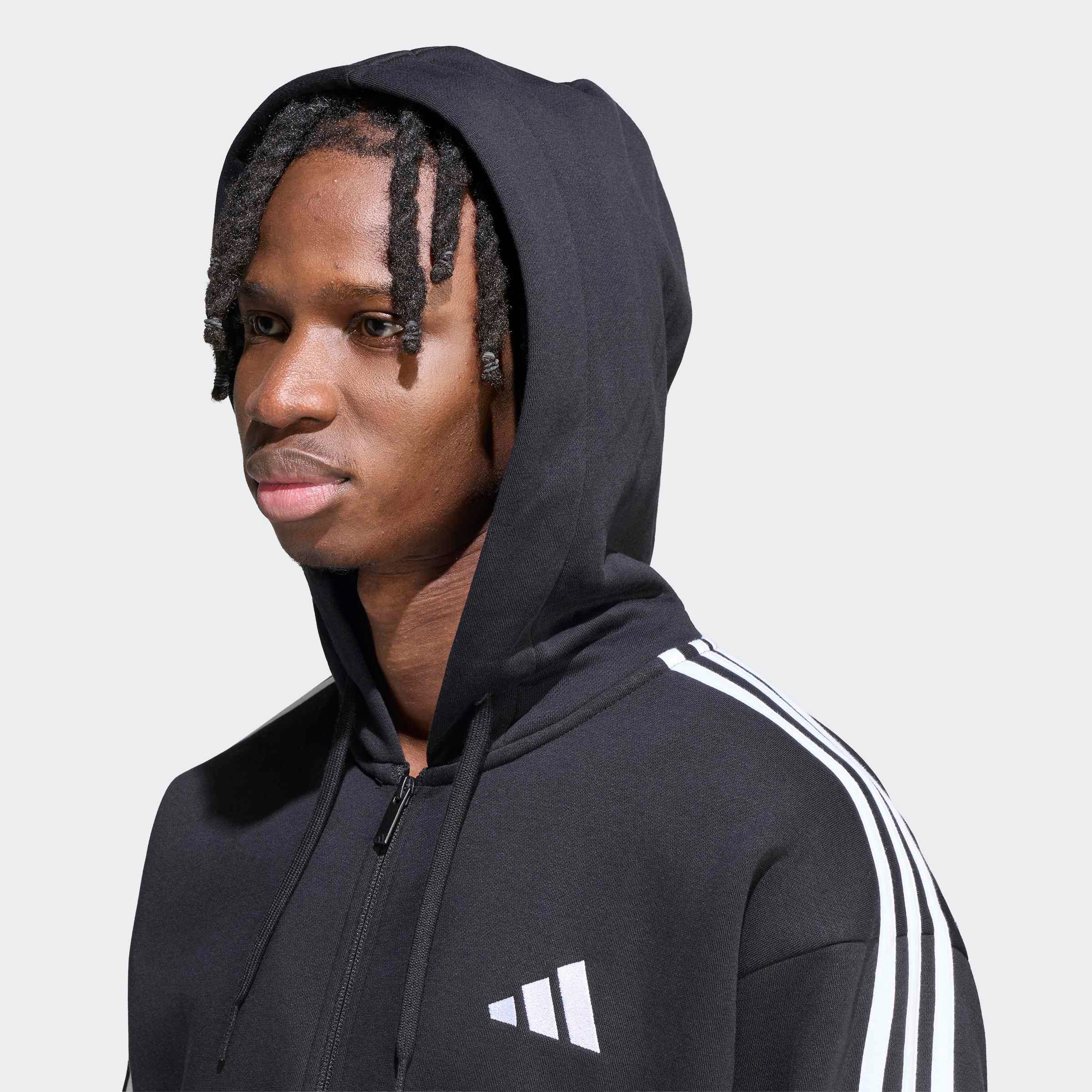 adidas Sportswear Kapuzensweatshirt M 3S FL FZ HD – Bild 4 von 5
