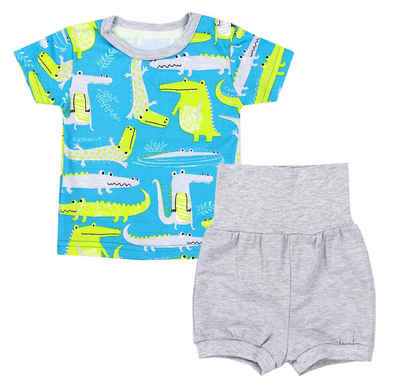 TupTam T-Shirt & Shorts TupTam Baby Jungen Sommer Bekleidung T-Shirt Shorts Set